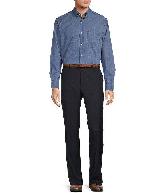 Roundtree & Yorke travelSMART Classic Fit Plaid Ultimate Comfort Stretch Dress Pants Product Image