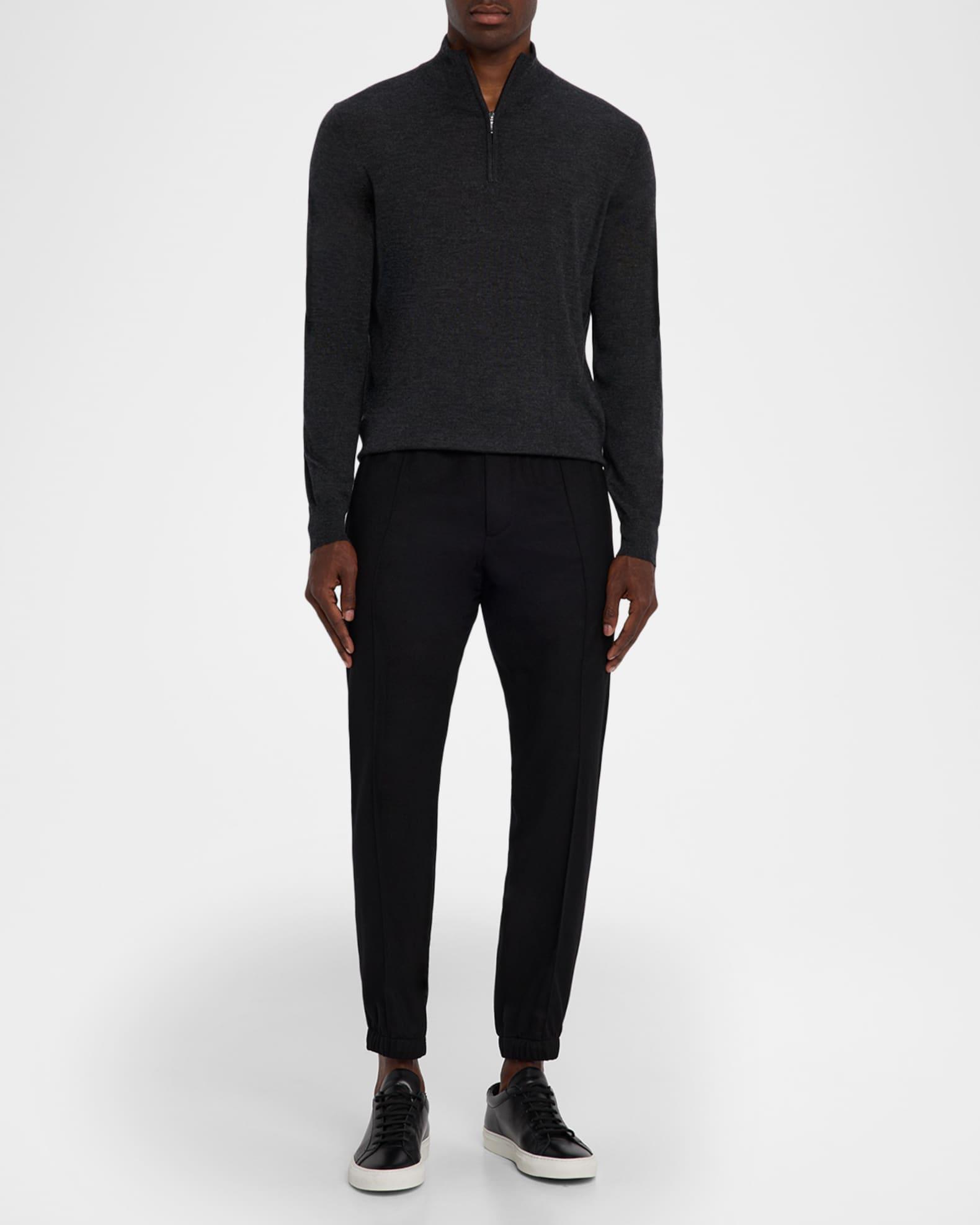 Men's Cashmere and Silk Quarter-Zip Sweater Product Image