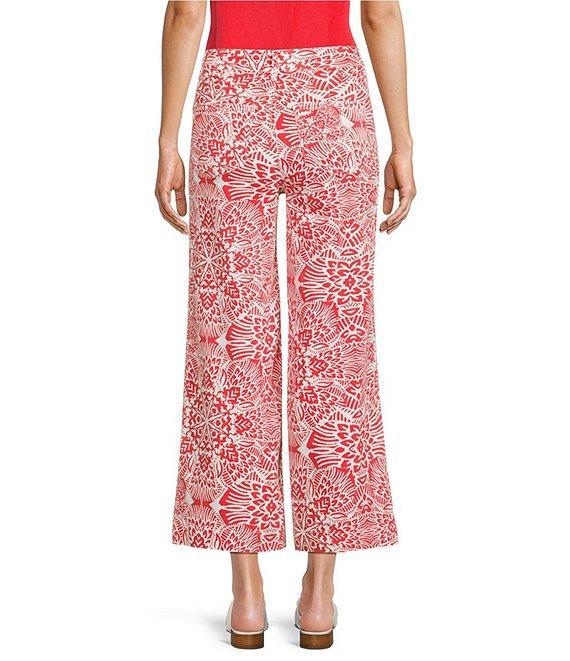 Charlie B. Abstract Print Cropped Flare Leg Pants Product Image