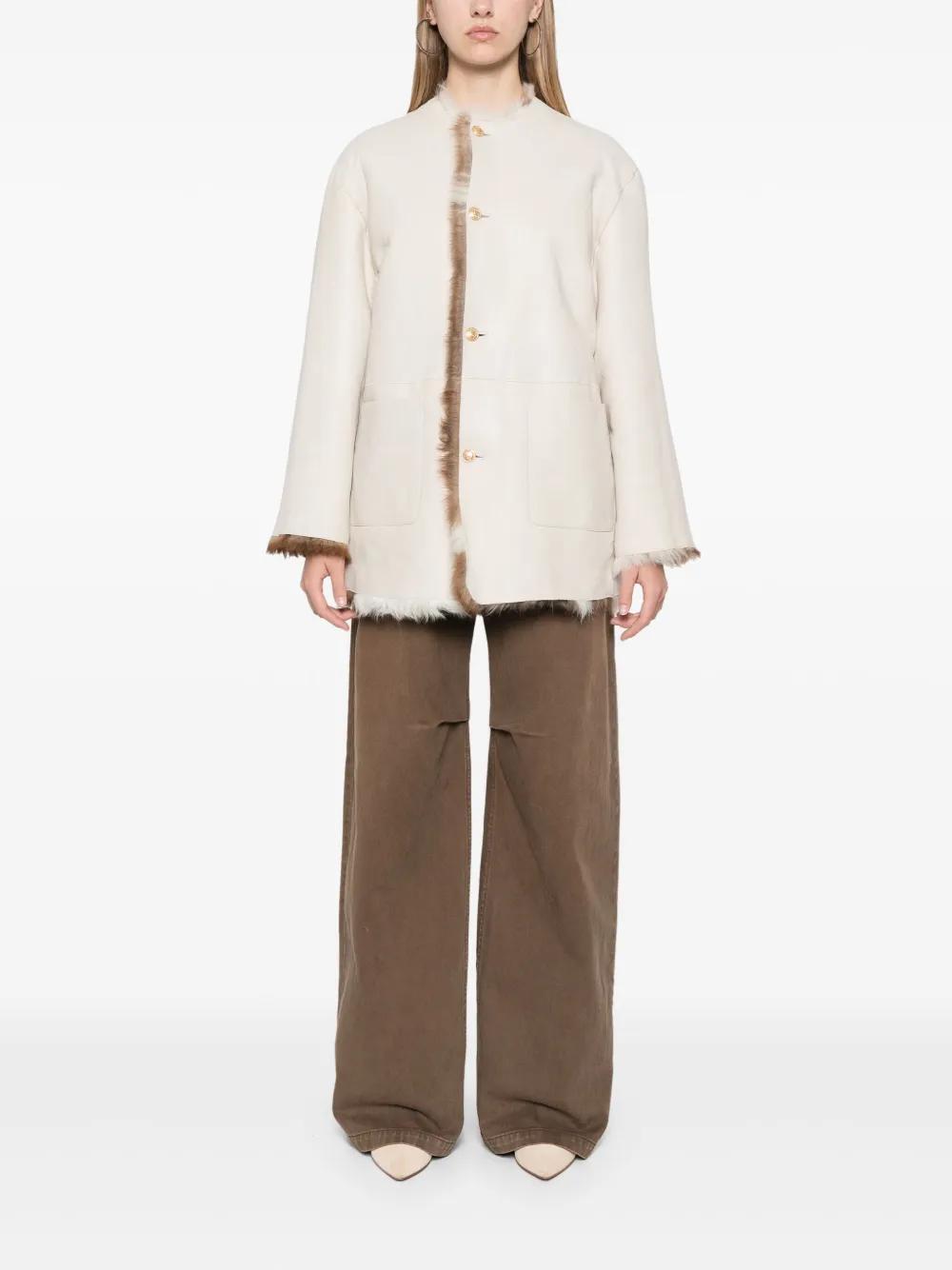 reversible shearling coat Product Image