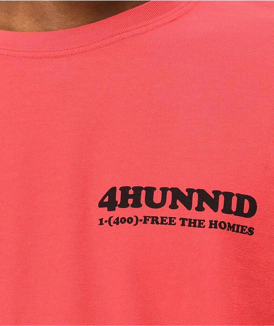 4Hunnid Bail Bonds Red T-Shirt Product Image