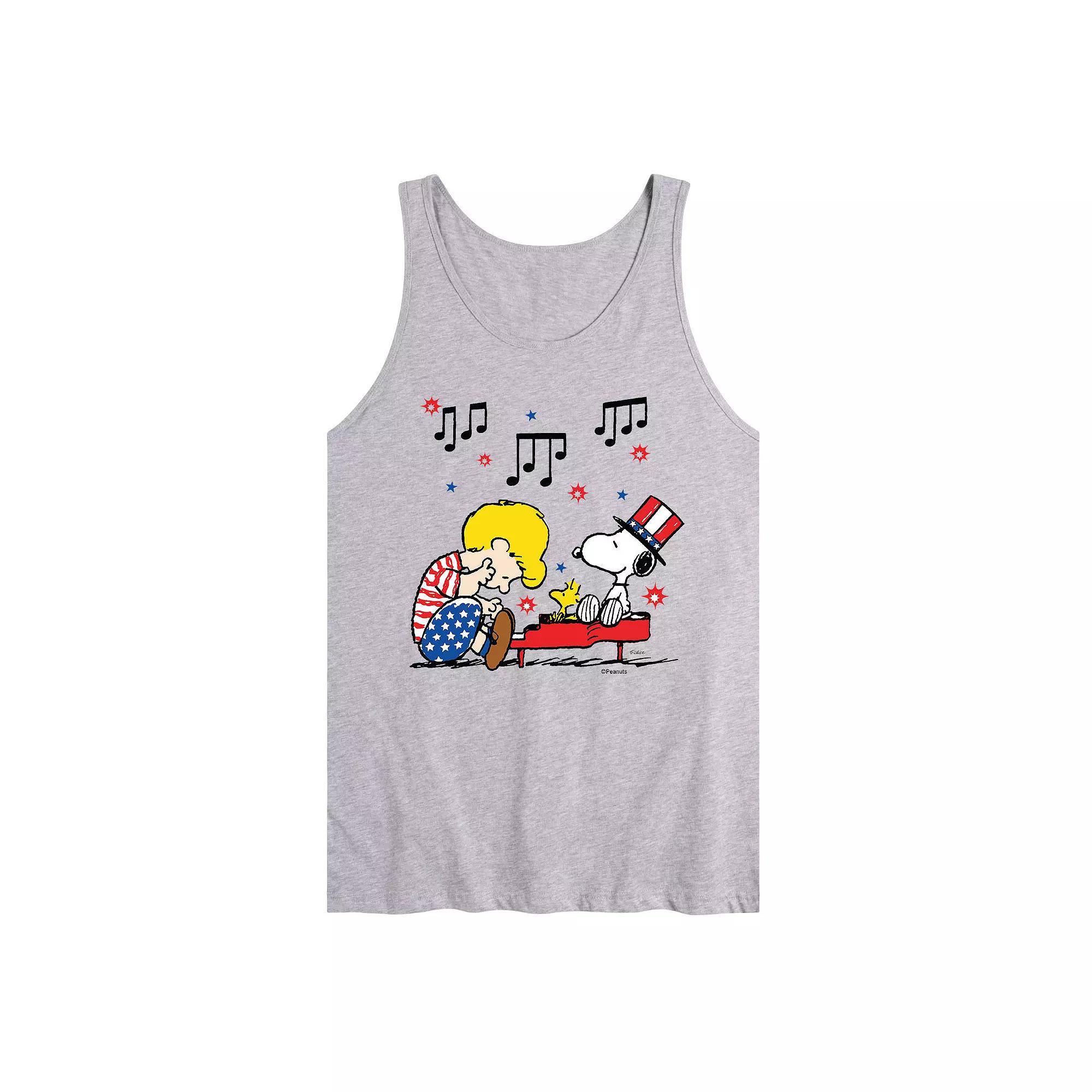 Mens Peanuts Americana Music Tank Top Product Image