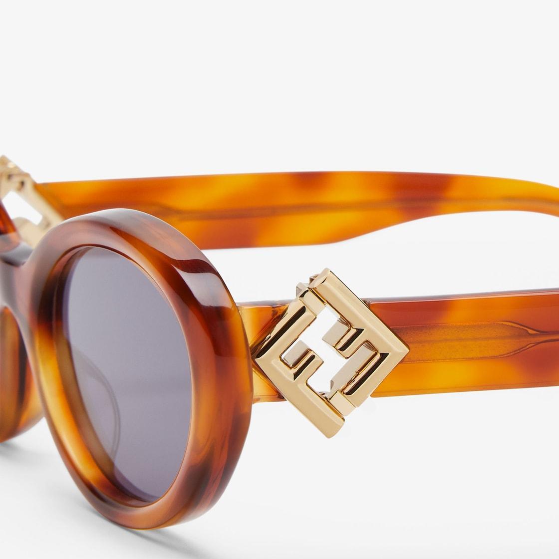 FF DiamondsLight Havana acetate sunglasses Product Image