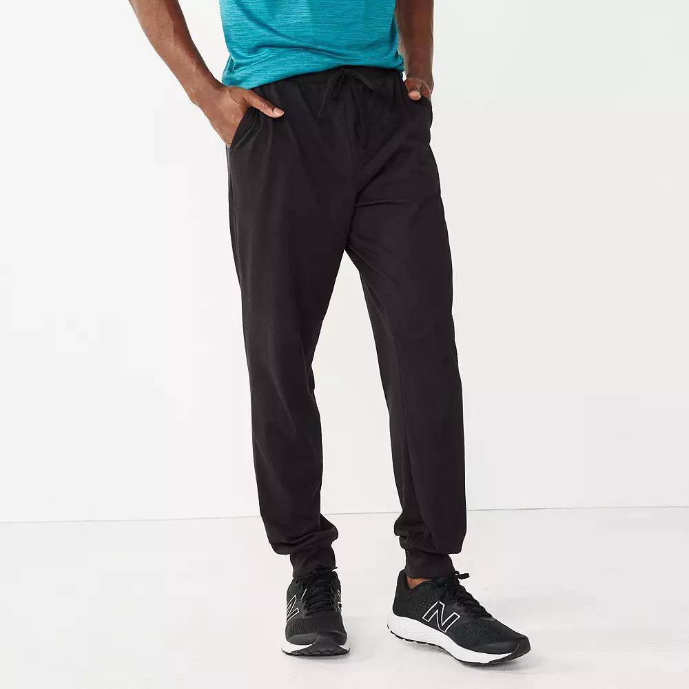 Men's Tek Gear® Ultra Soft Jersey Joggers, Size: XL, Mineral Black Product Image