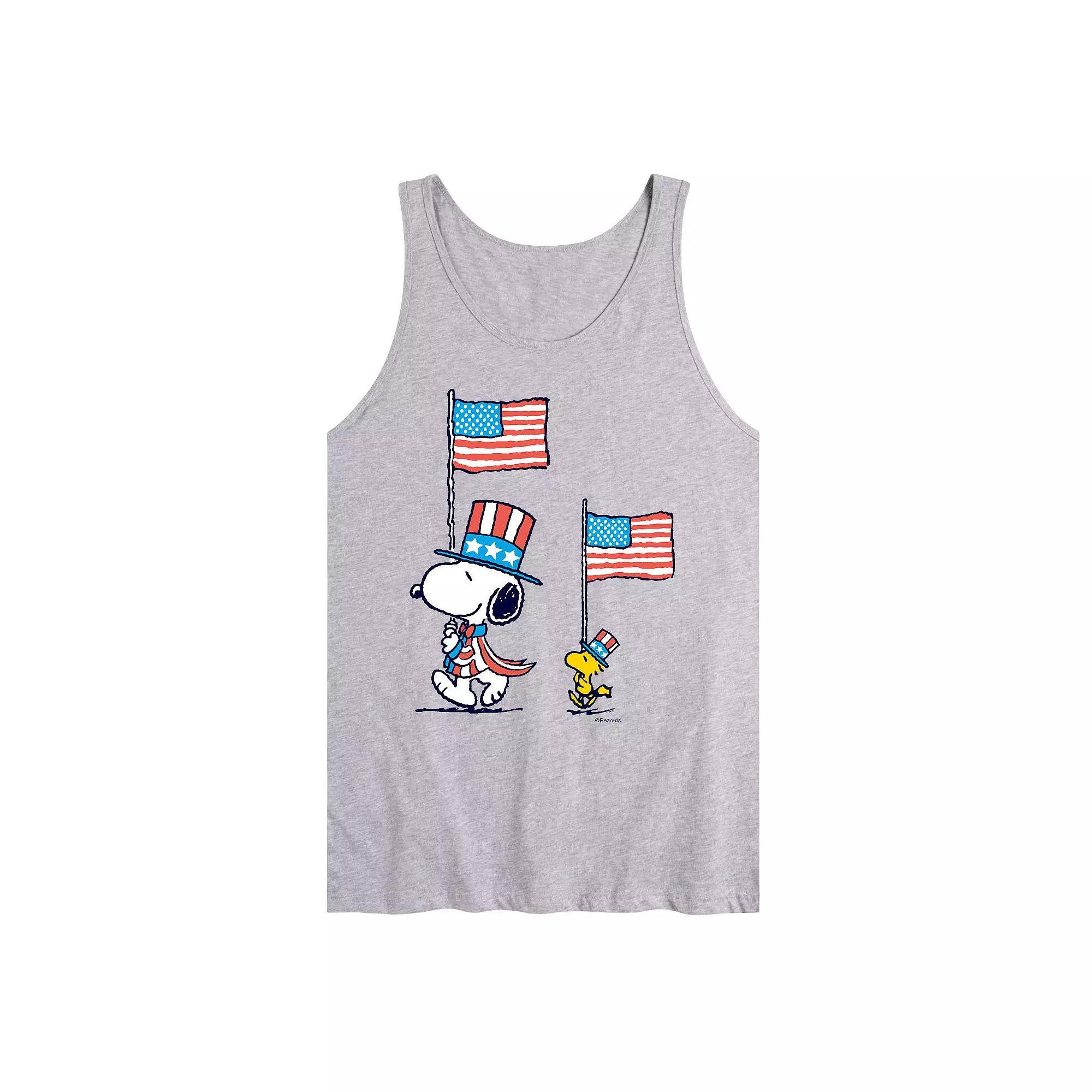 Mens Peanuts Snoopy Woodstock March Tank Top Product Image