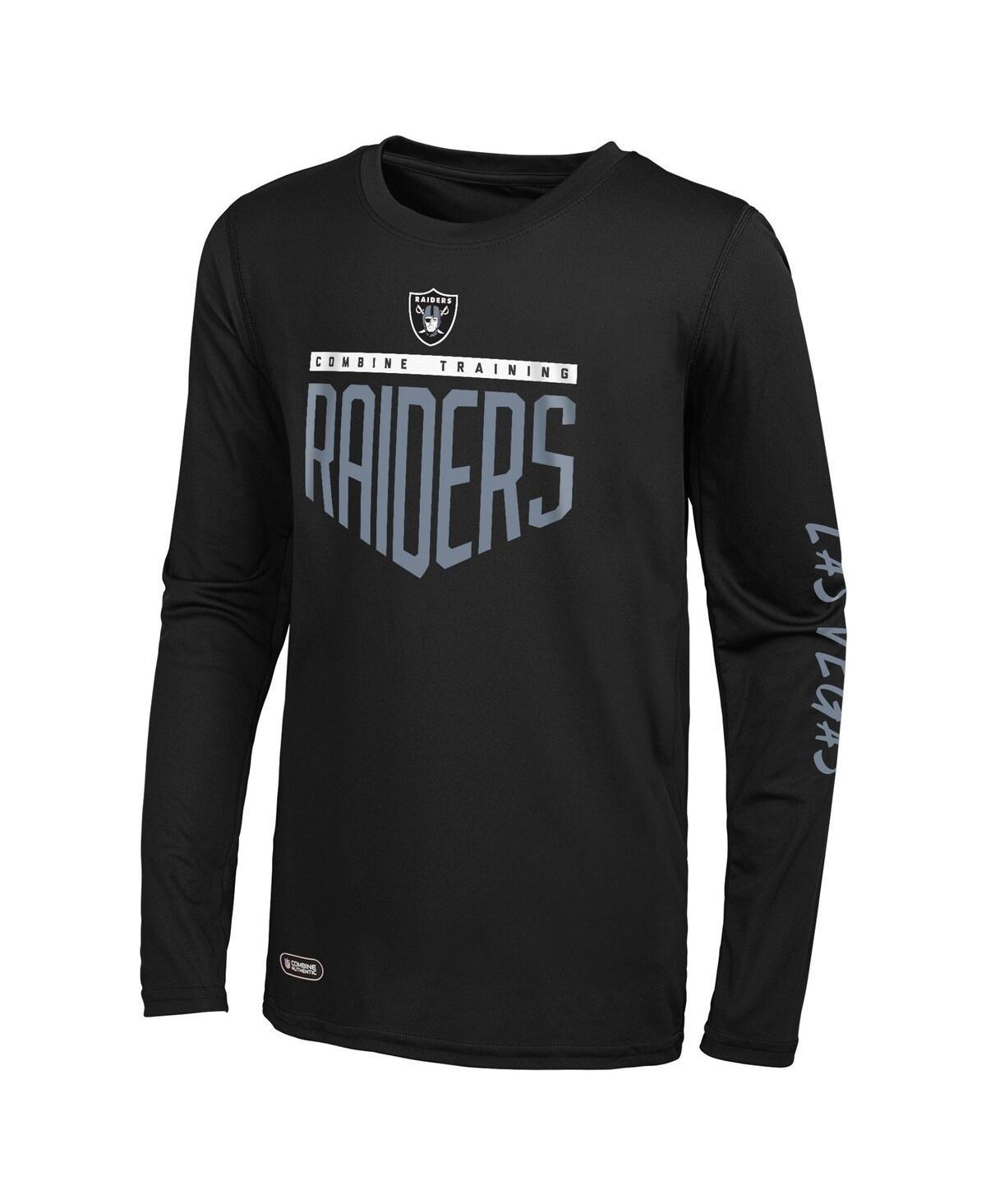 Men's Black Las Vegas Raiders Impact Long Sleeve T-Shirt, Size: Medium, Lvr Black Product Image