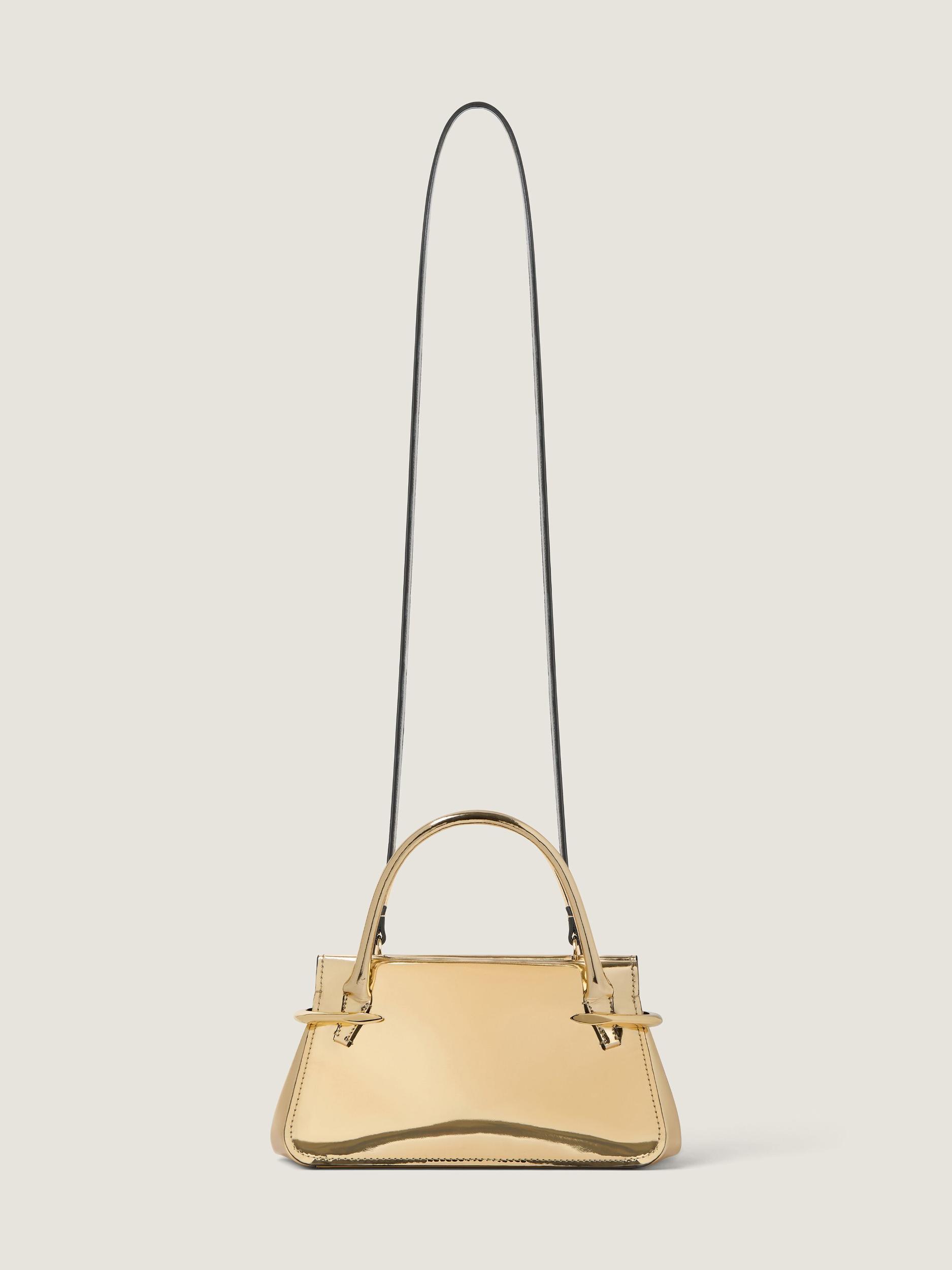 Mini Pinch bag in mirror effect leather Product Image