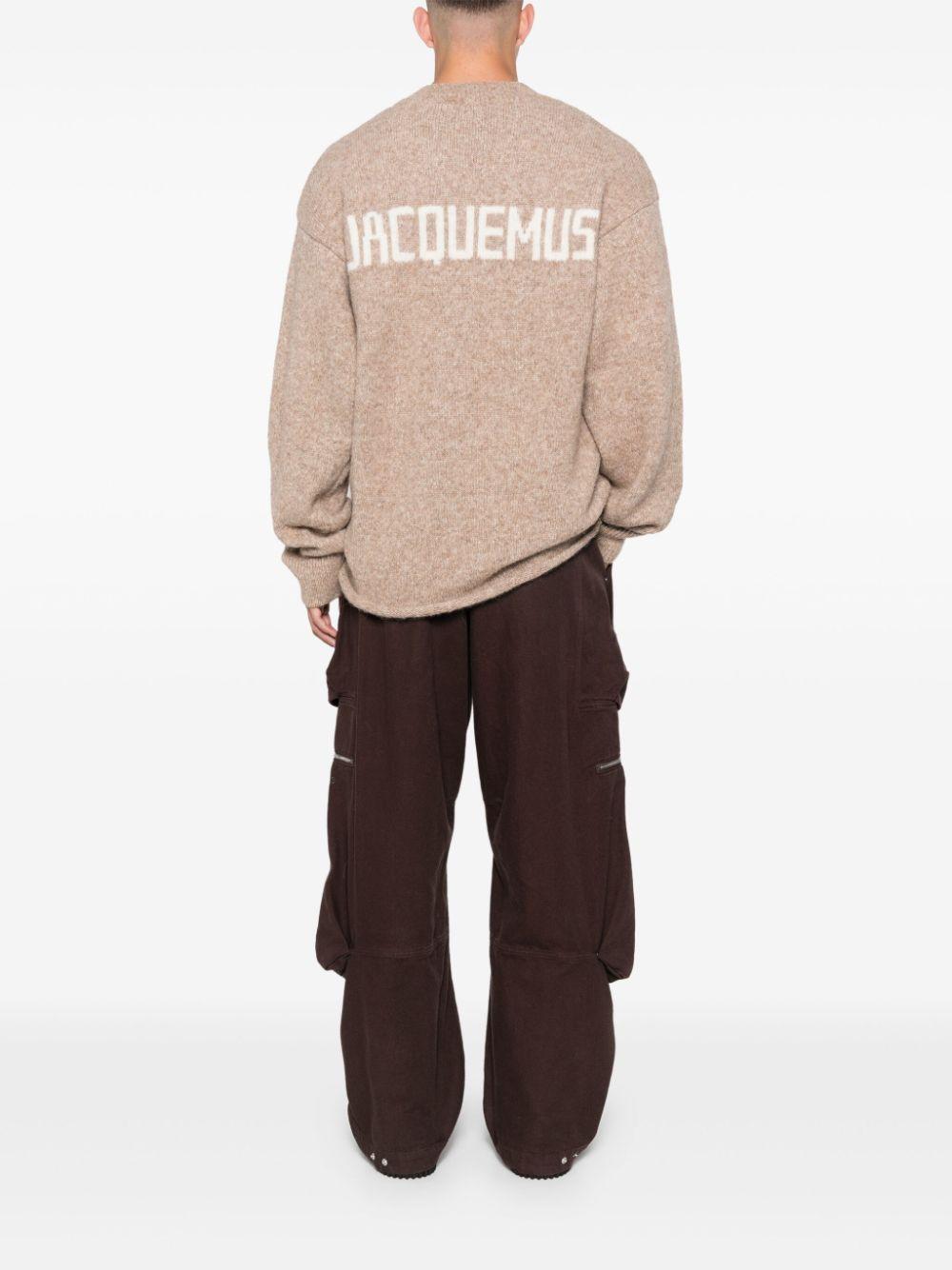 intarsia-knit logo sweater Product Image