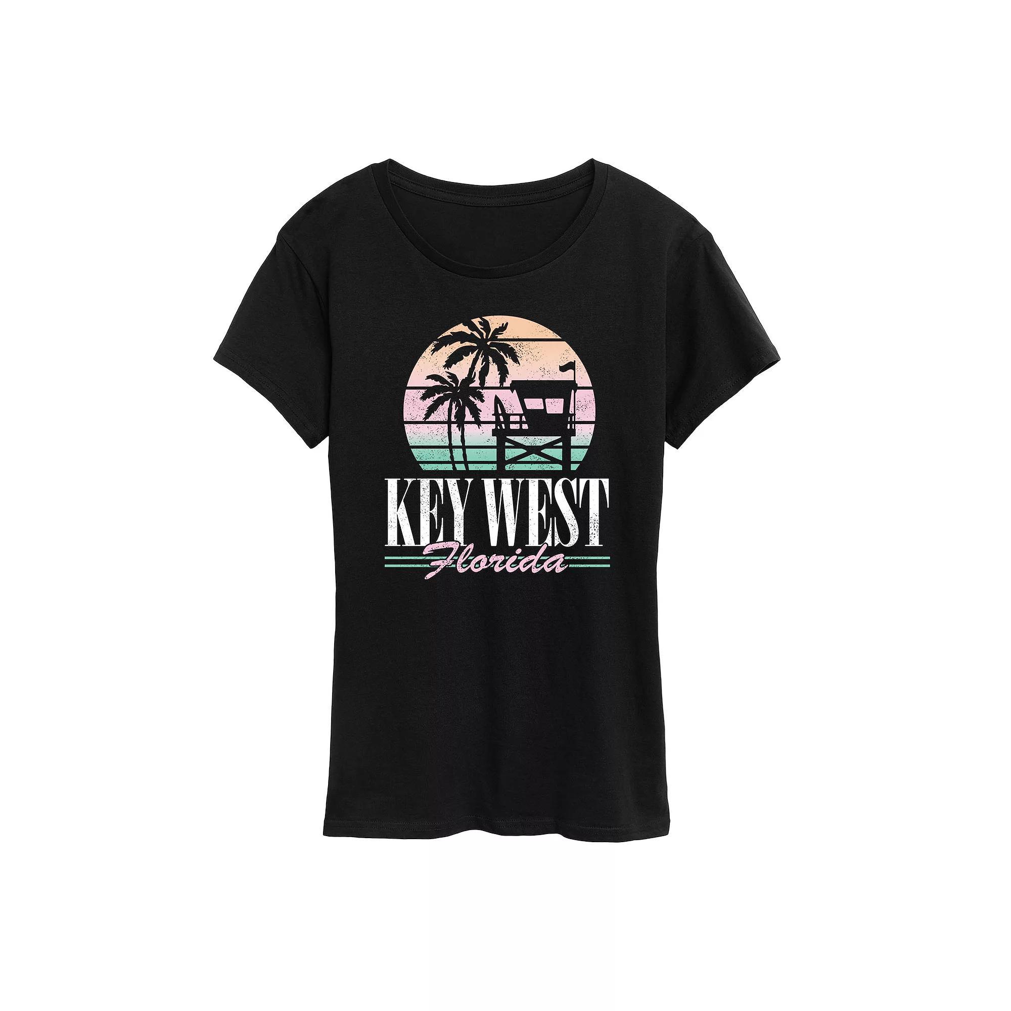 Womens Key West Graphic Tee Blue Product Image