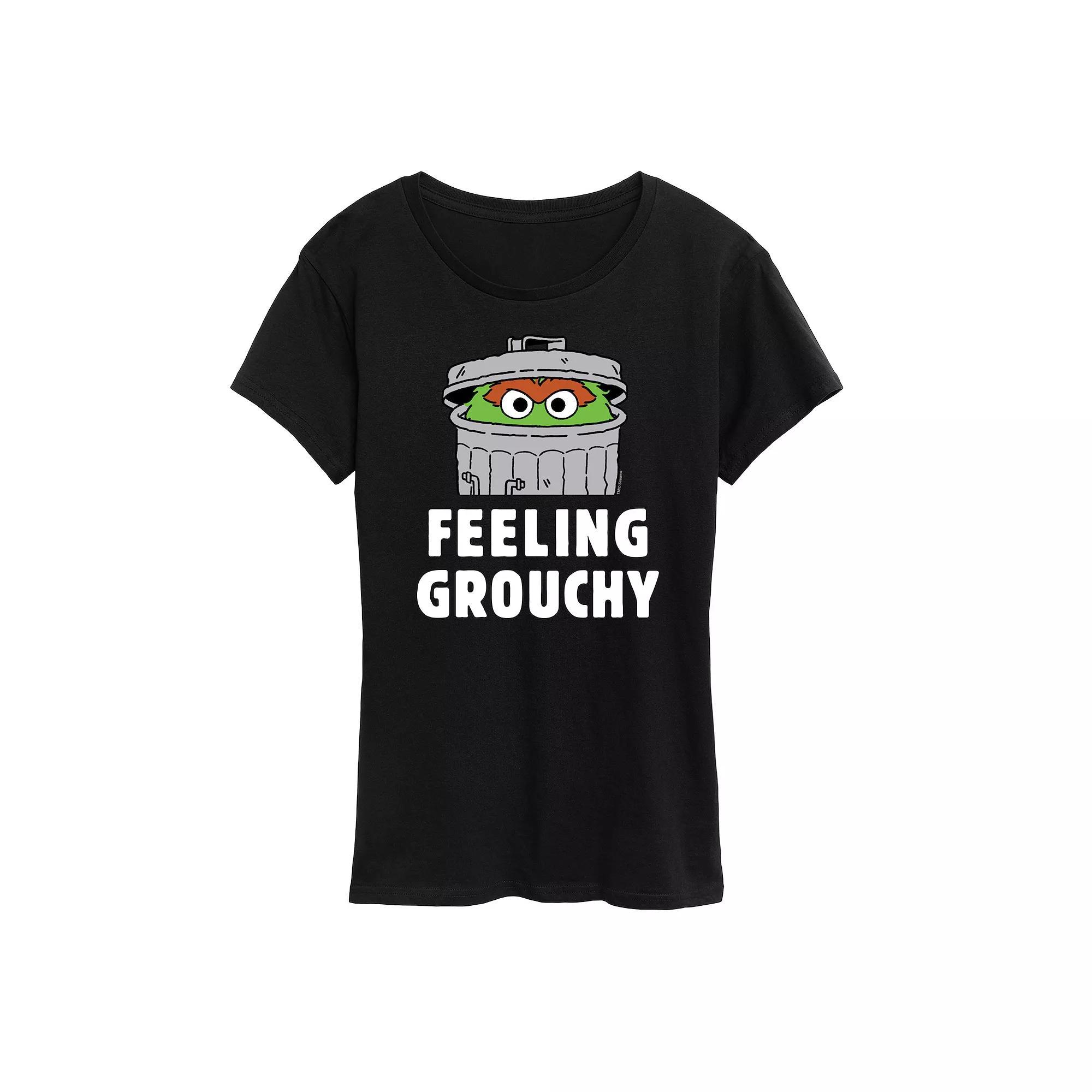 Womens Sesame Street Feeling Grouchy Graphic Tee Product Image
