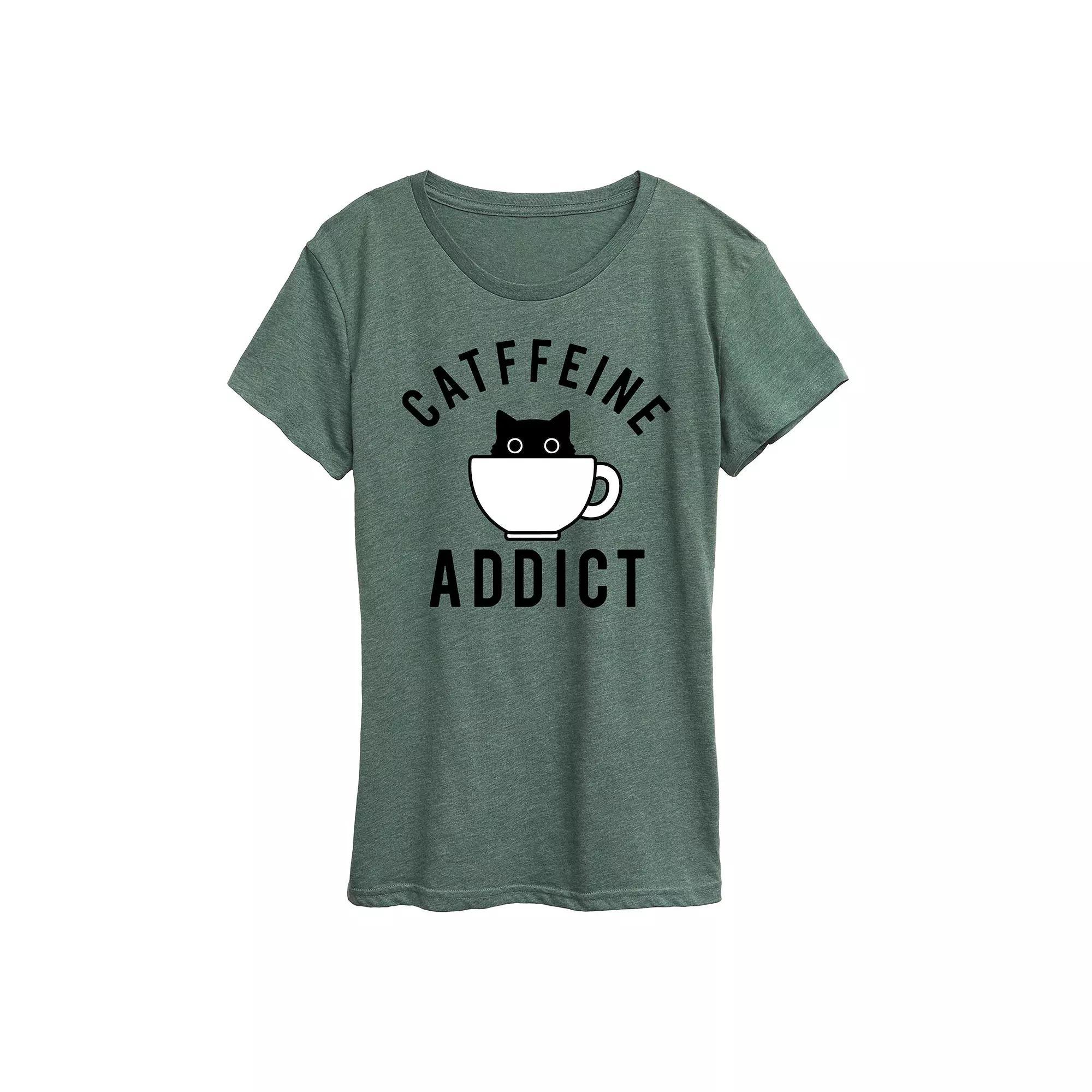 Womens Peanuts Snoopy Rainbow Heart Graphic Tee Grey Green Product Image