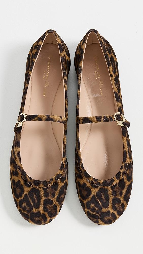 Gianvito Rossi Carla Camoscio Leopard Print Flats | Shopbop Product Image