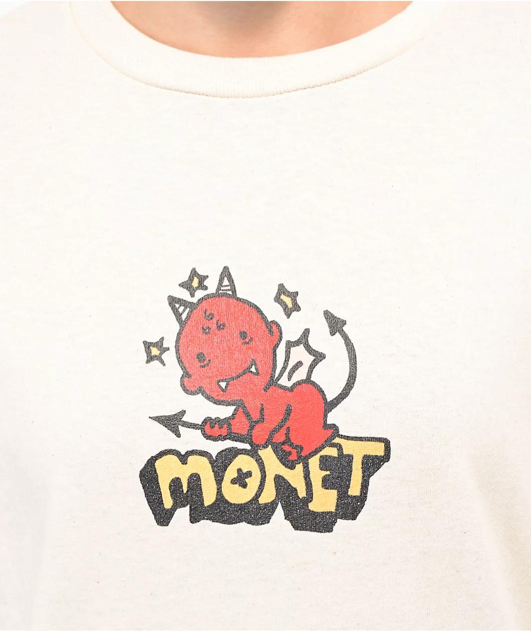 Monet Skateboards Lil Devil Natural Long Sleeve T-Shirt Product Image