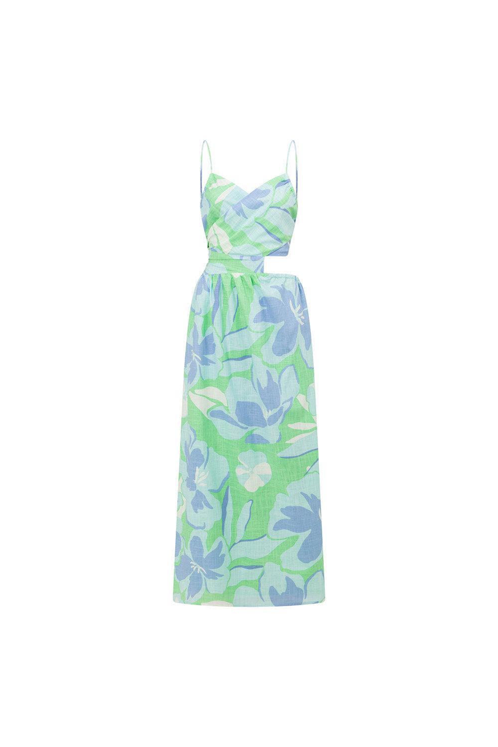 SAMPLE-Iris Midi Dress - Spring Petals Product Image