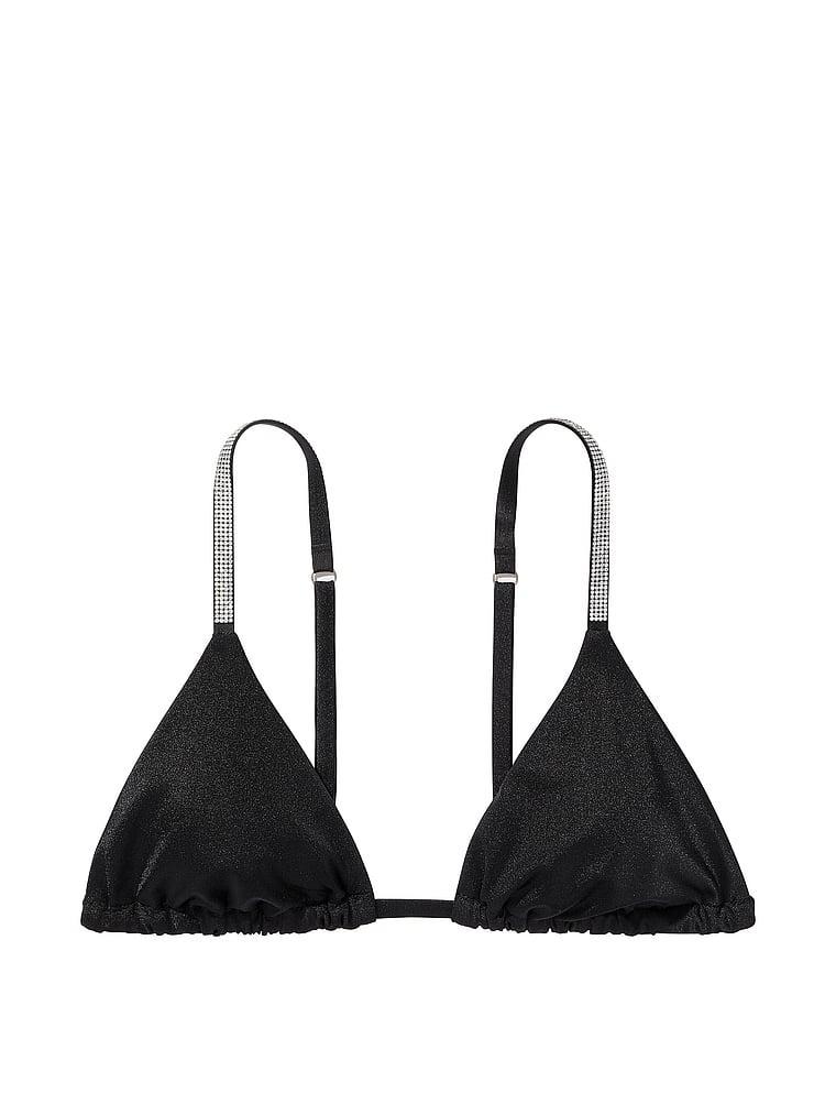 Shine Strap High-Waist Cheeky Bikini Bottom Product Image