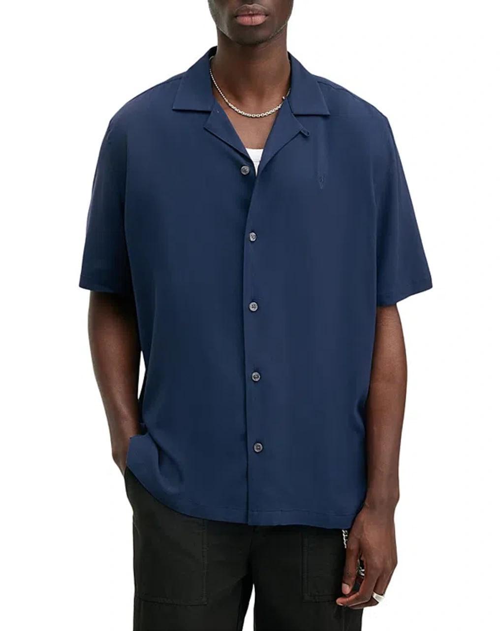 Mens Concealed-Placket Polo Shirt Product Image