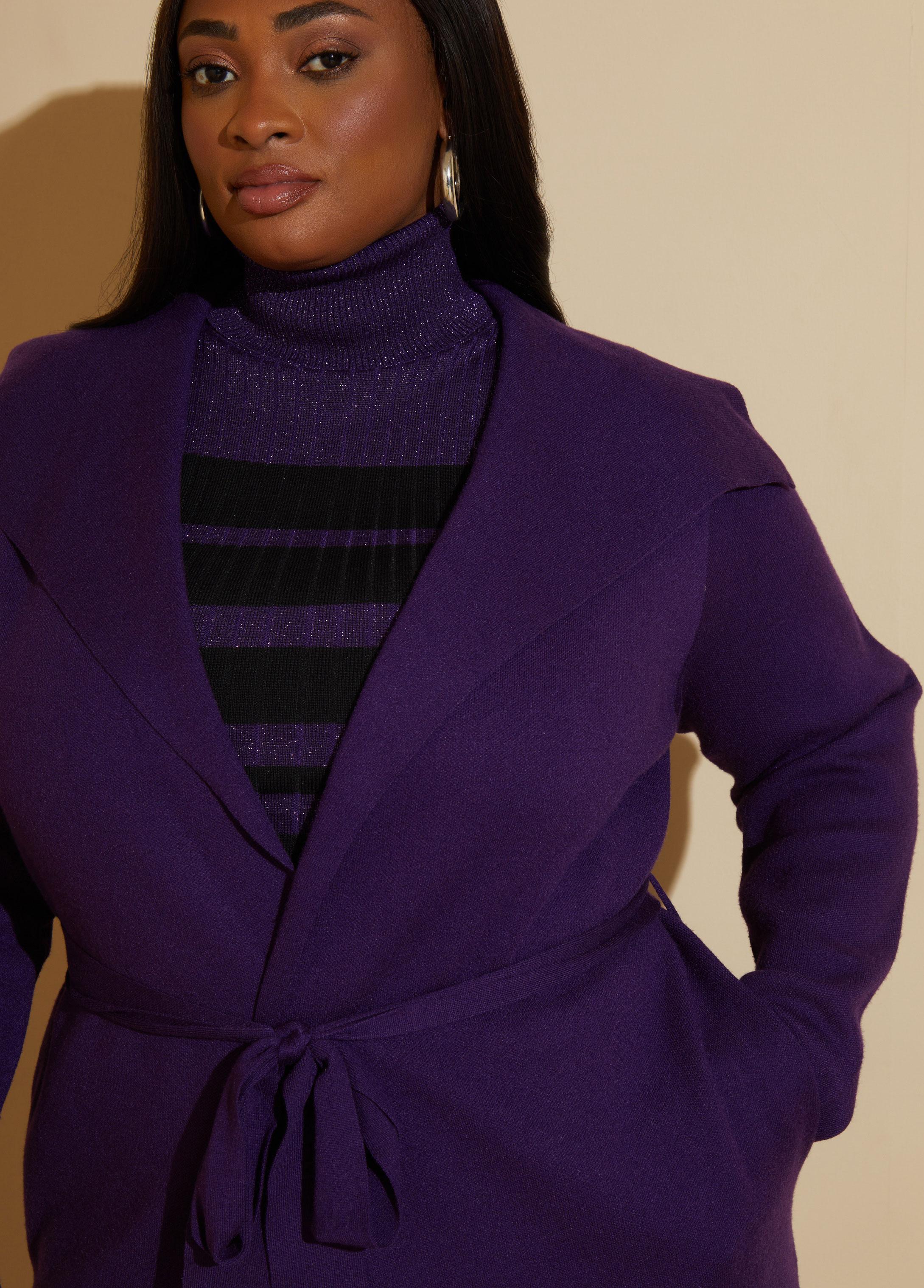 Shawl Collar Belted Duster Product Image