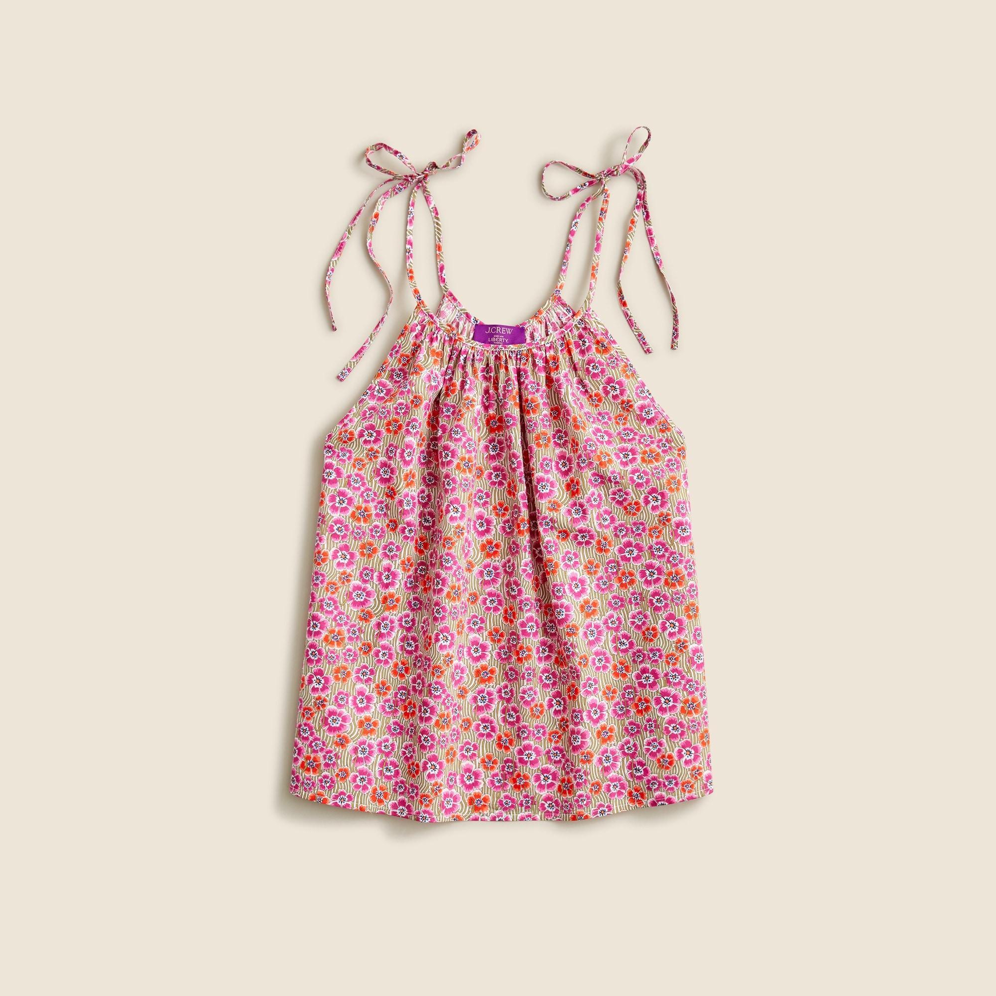 Tie-shoulder top in Liberty® Ellie fabric Product Image
