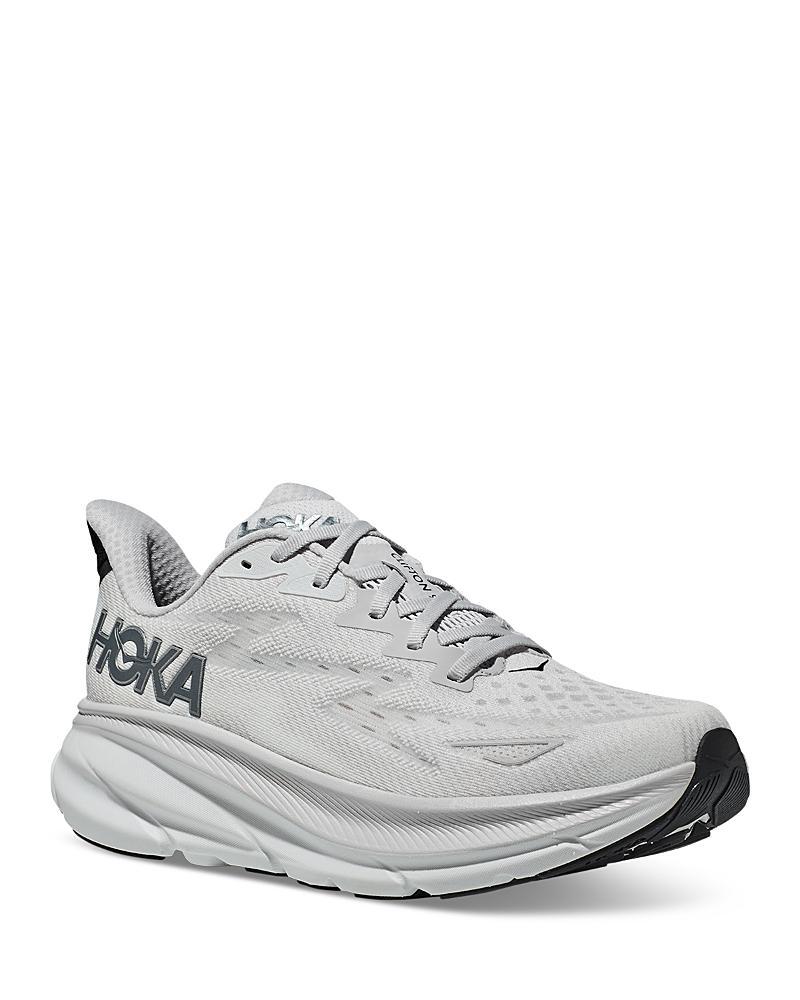 Hoka Mens Clifton 9 Running Sneakers in Ice Water Product Image