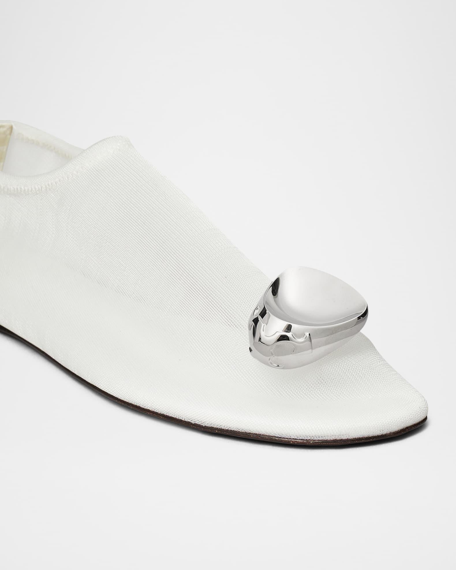 Patos Ornament Mesh Ballerina Flats Product Image