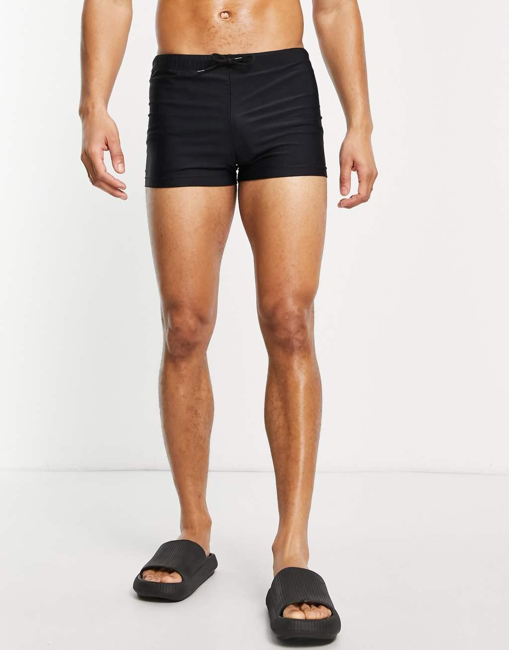 ASOS DESIGN swim briefs in black Product Image