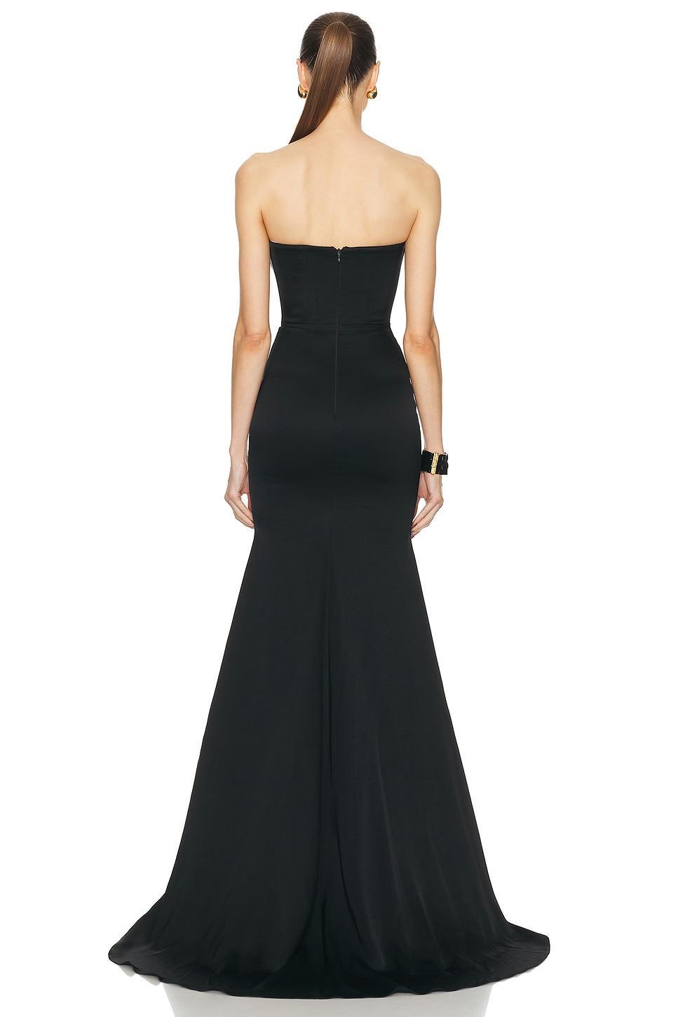 Strapless Sweetheart Drape Gown Product Image