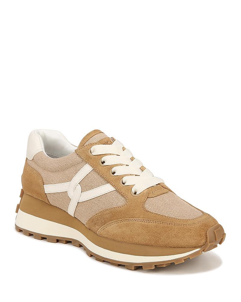 Womens Valentina Oxford-Inspired Suede-Canvas Low-Top Sneakers Product Image