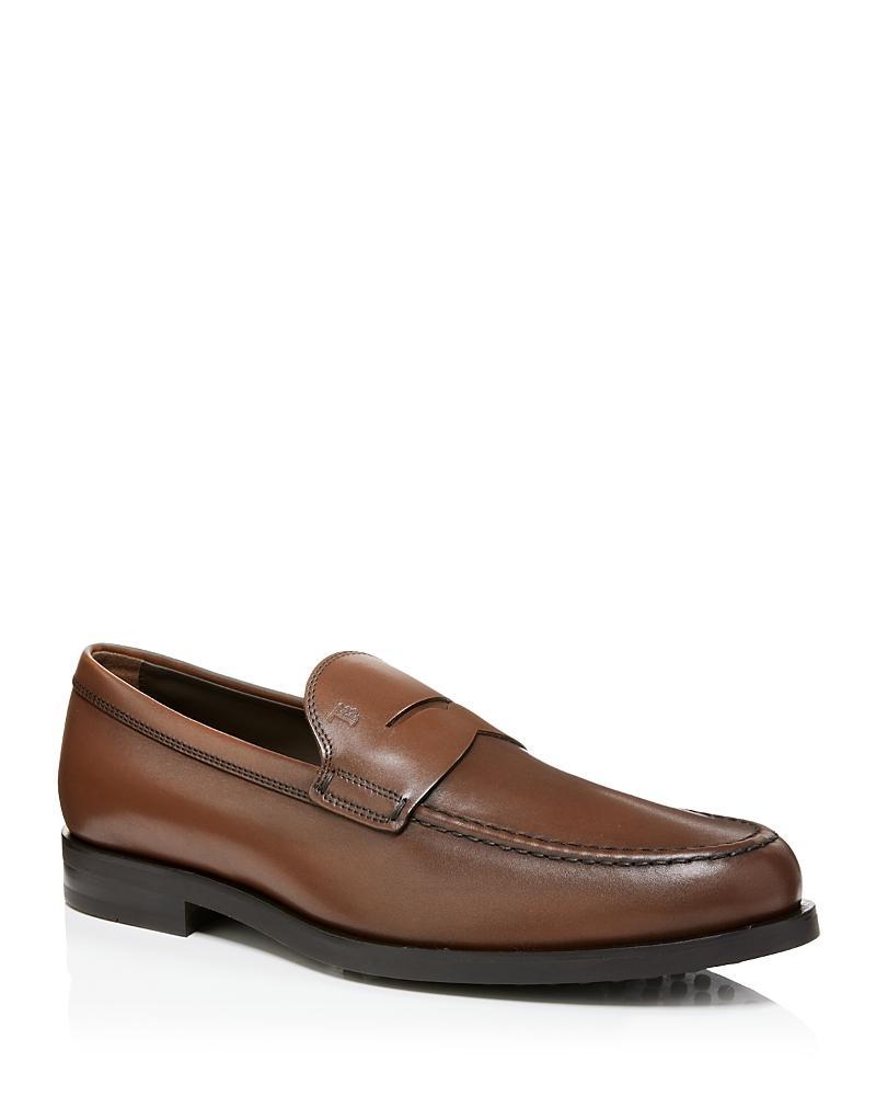 Mens Penny Leather Slip-On Loafers Product Image