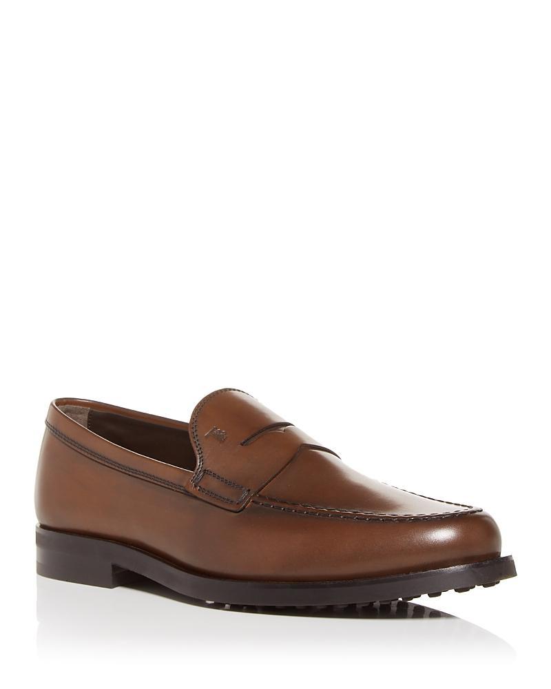 Mens Penny Leather Slip-On Loafers Product Image