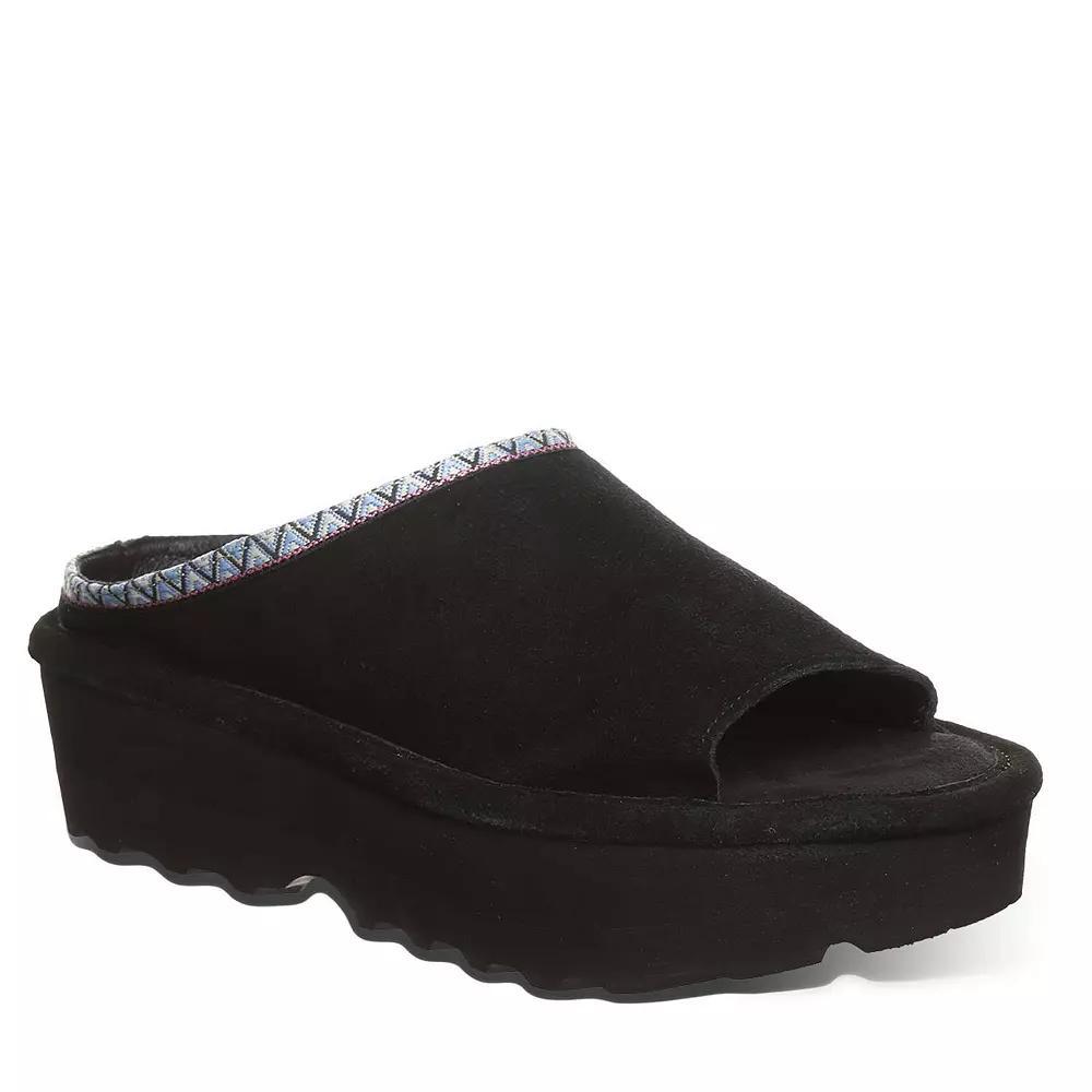 Bearpaw Navigate Women's Platform Slide Sandals, Size: 8, Black Product Image