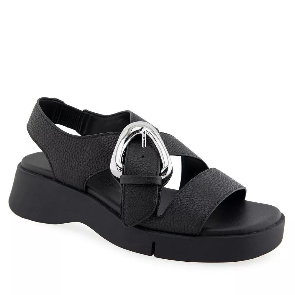 Aerosoles Fez Women's Elastic Platform Sandals, Size: 11 Medium, Black Product Image