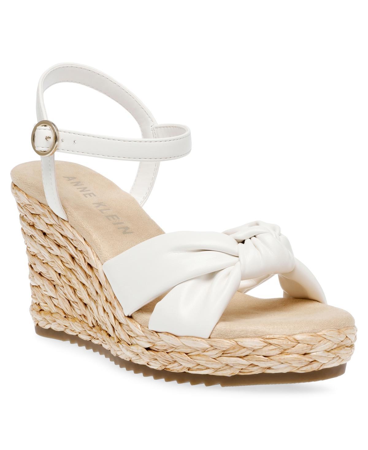 Anne Klein Womens Wheatley Ankle Strap Espadrille Wedge Sandals Product Image