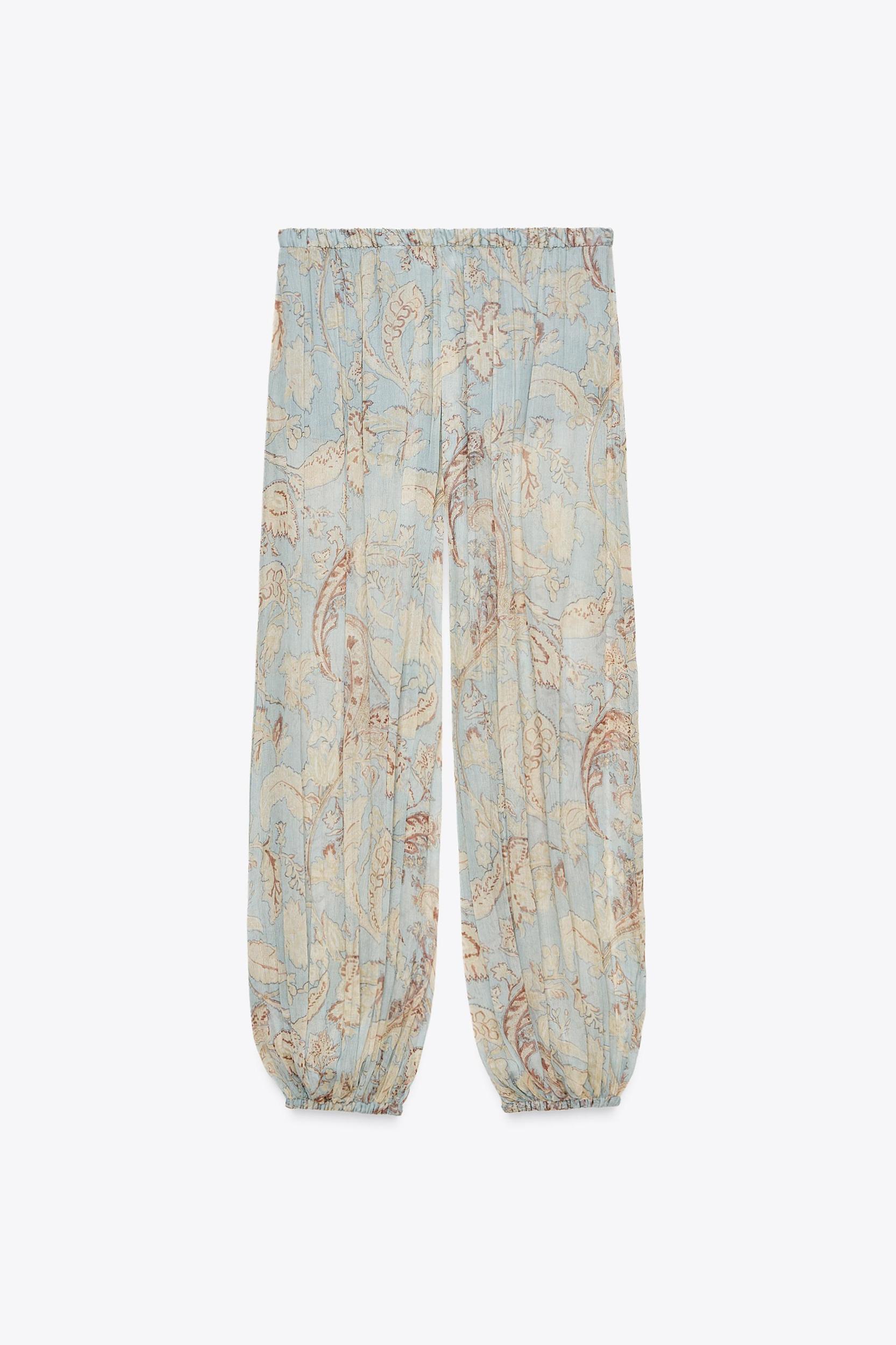 ZW COLLECTION FLORAL PUFF PANTS Product Image