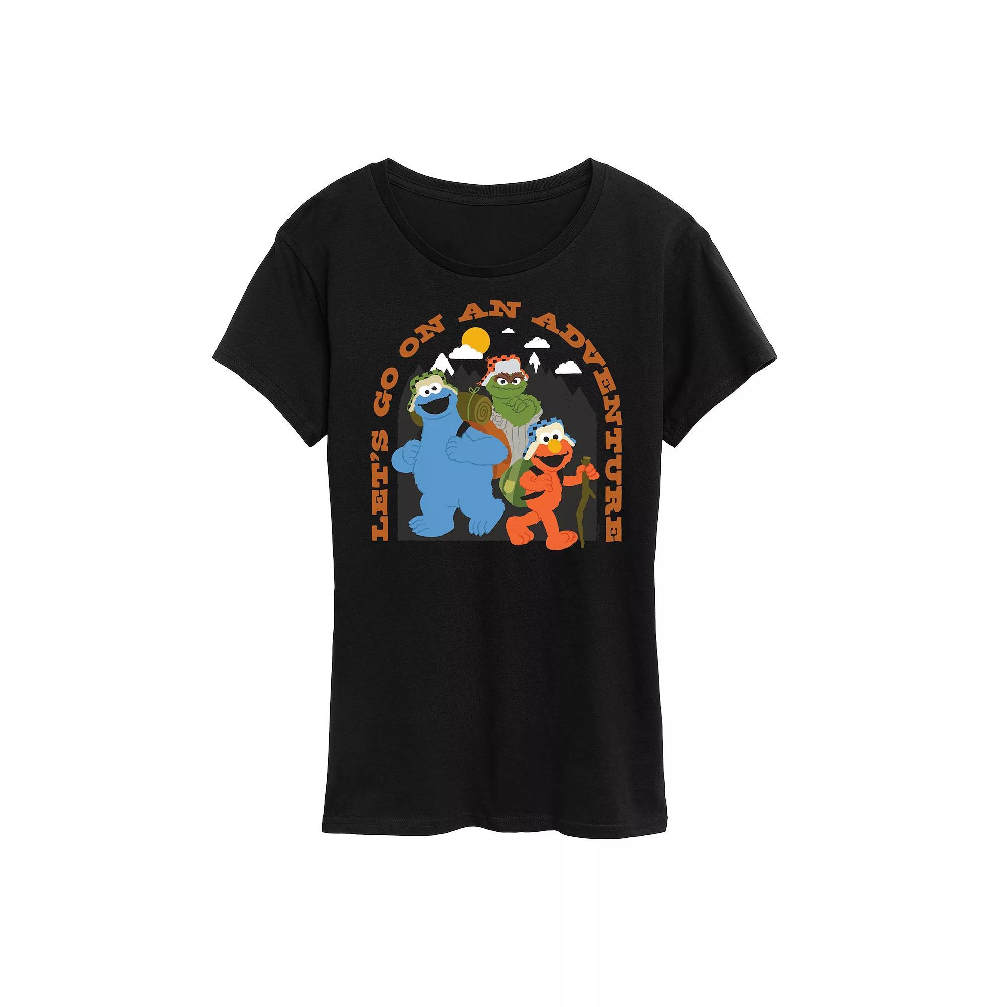 Womens Sesame Street Go On Adventure Graphic Tee Product Image