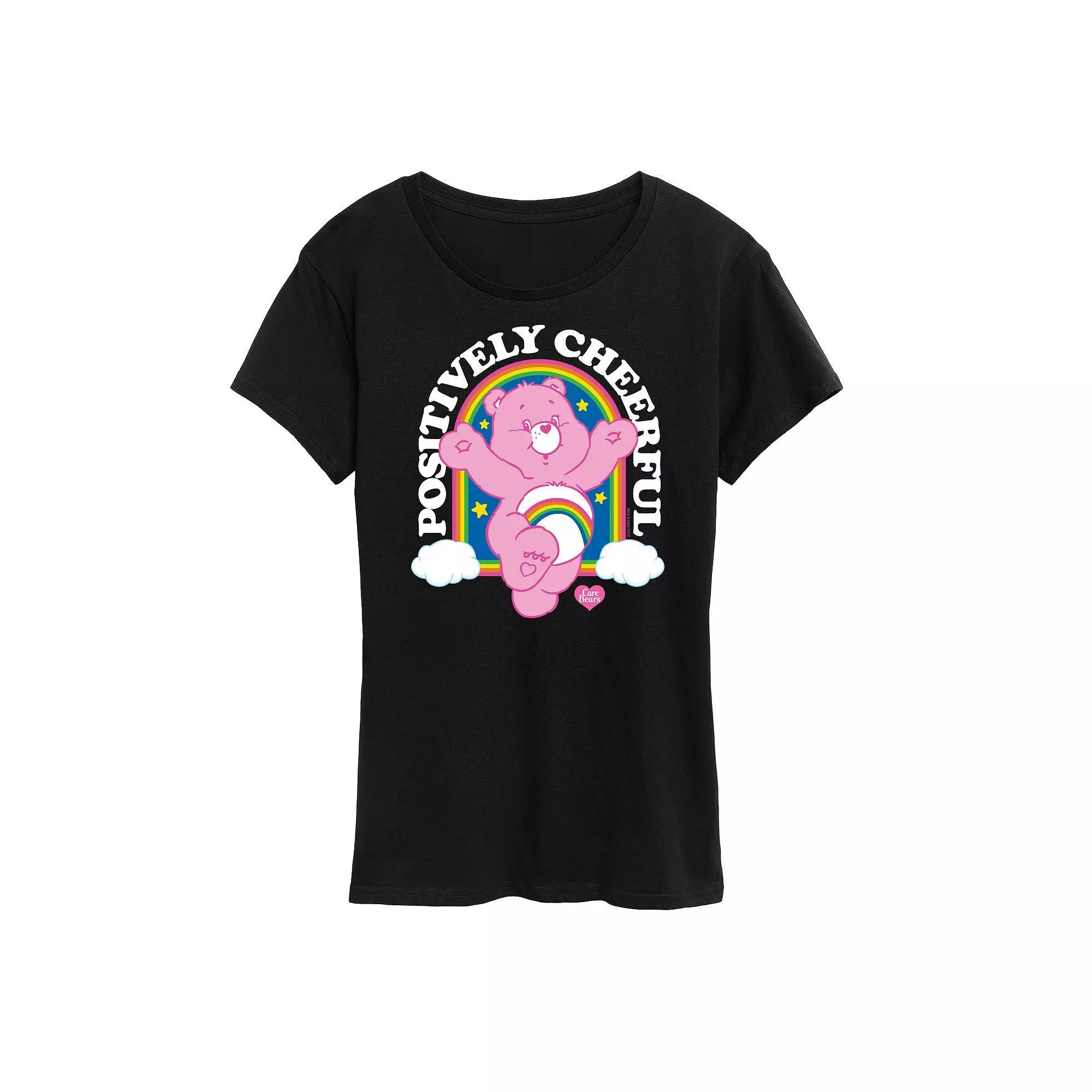 Womens Care Bears Positively Cheerful Graphic Tee, Girls Product Image