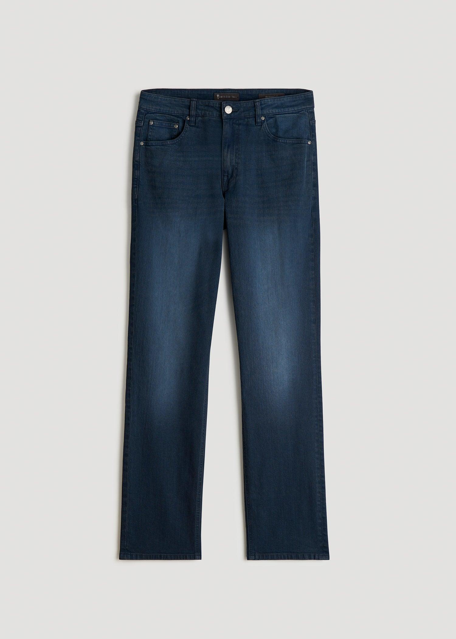 J1 STRAIGHT LEG Jeans for Tall Men in Faded Blue Black Product Image