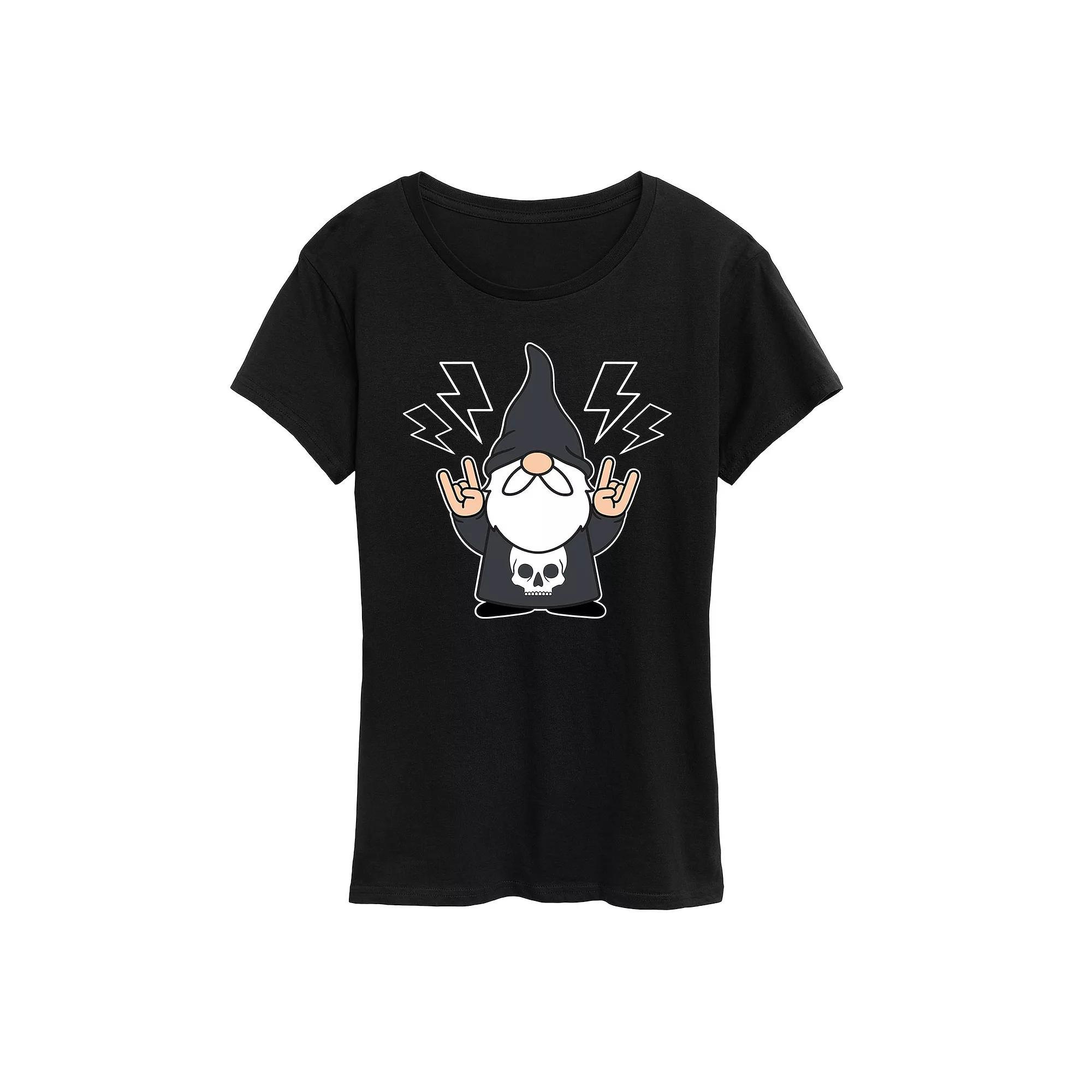 Plus Bunny Face Glasses Graphic Tee, Women's, Size: 4XL, Black Product Image