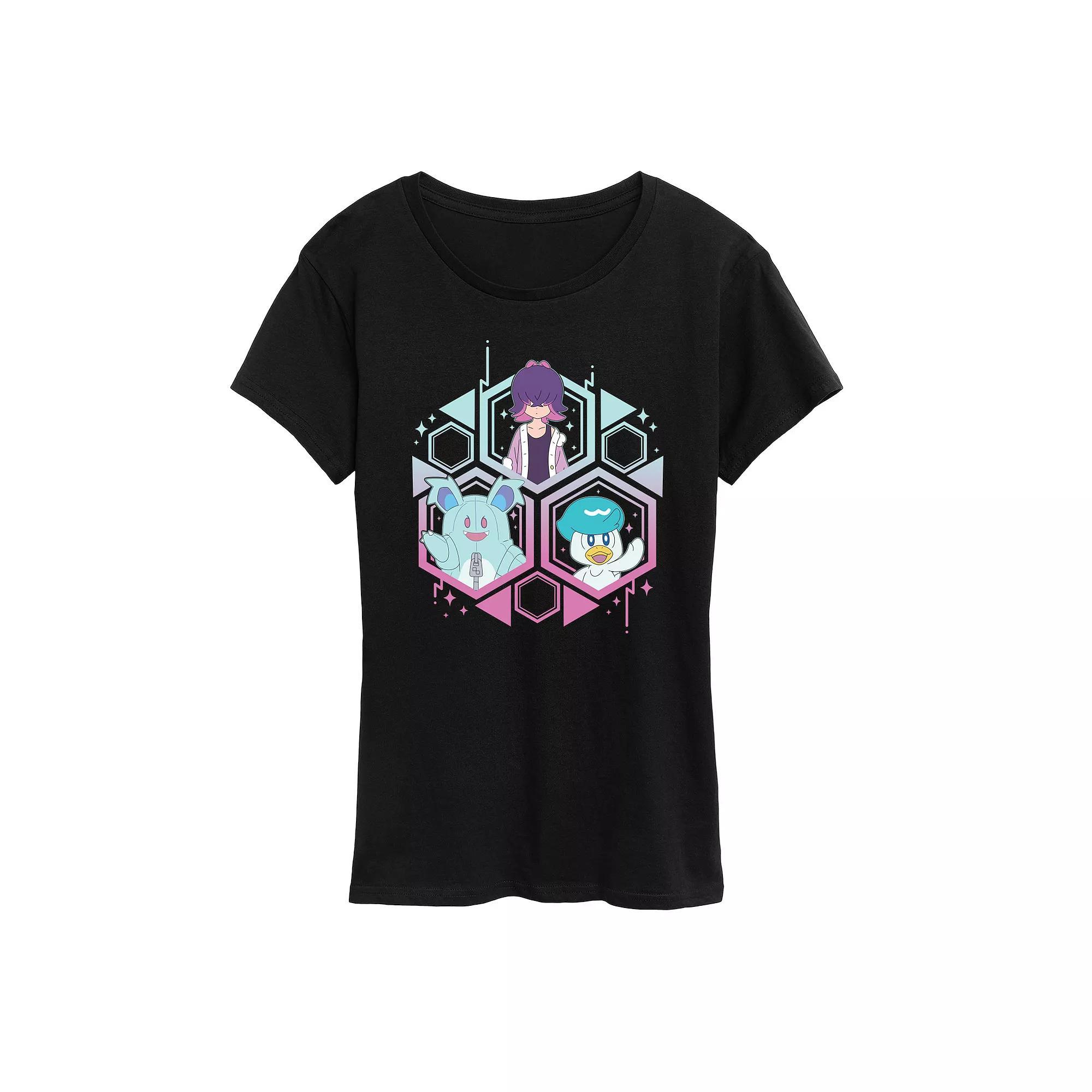 Womens Pokemon Nidothing, Dot & Quaxly Graphic Tee Blue Product Image