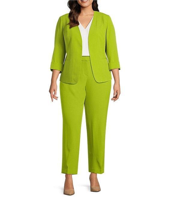Kasper Plus Size Crepe Slim Pants Product Image