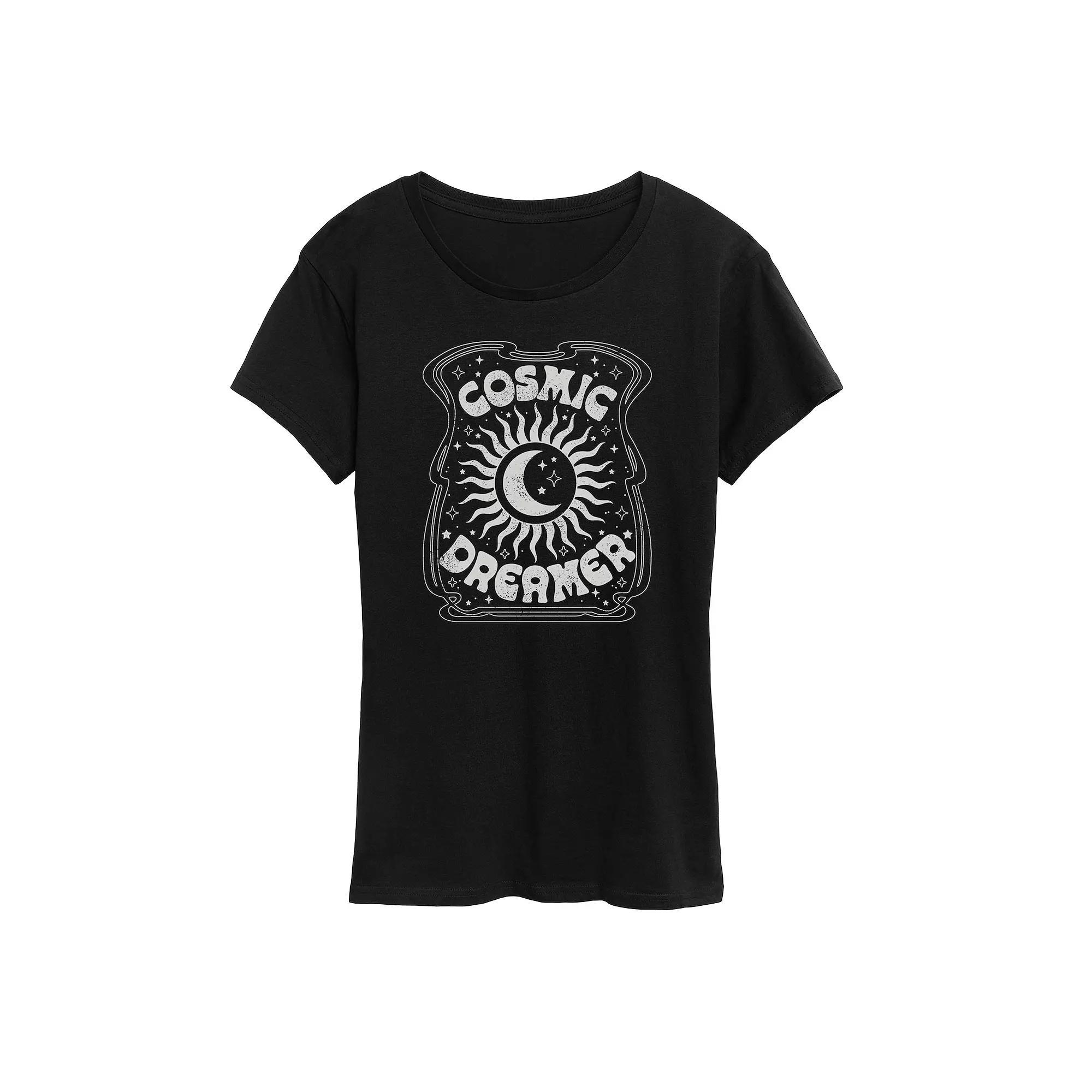 Womens Dandelion Hearts Graphic Tee Blue Product Image