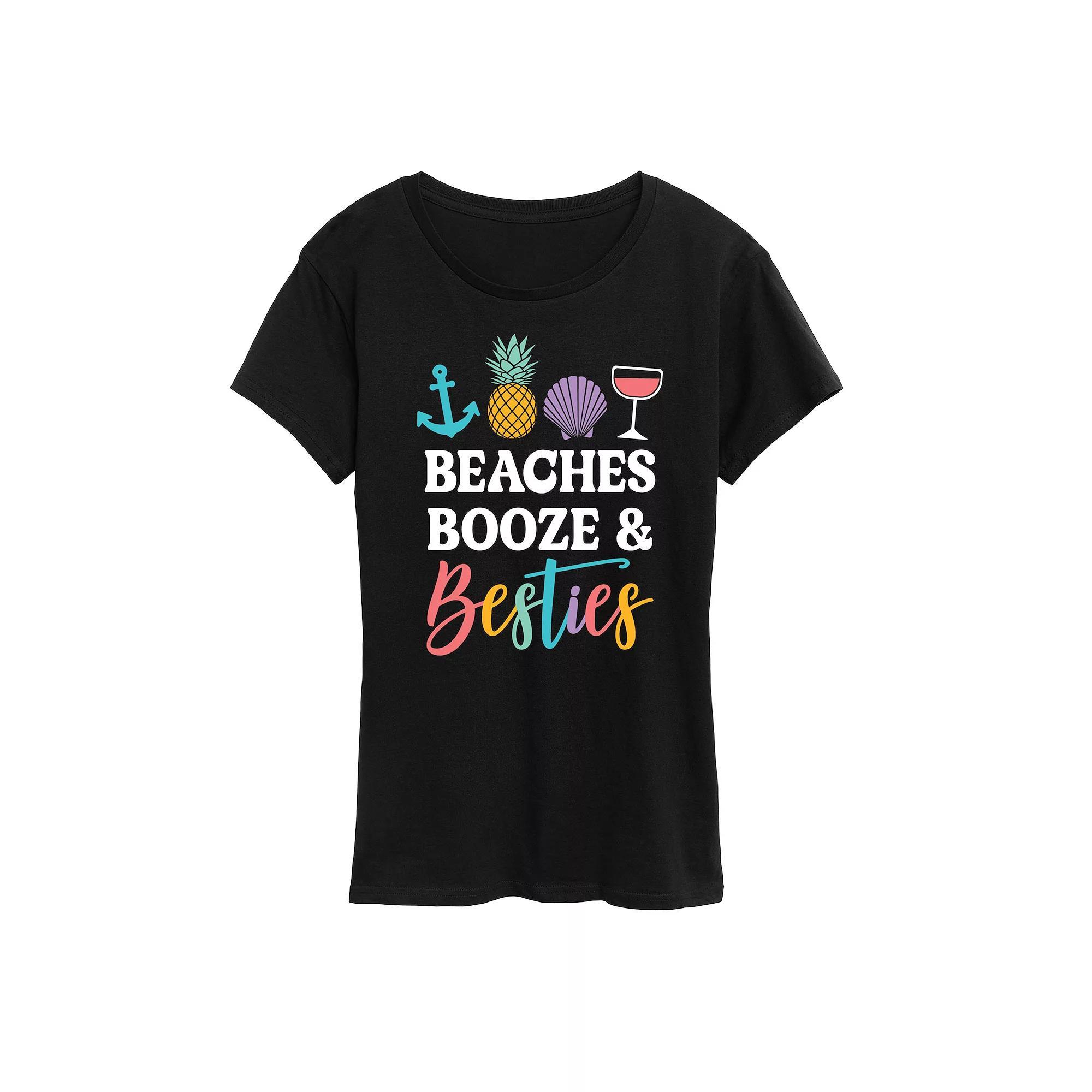 Women's Peanuts Snoopy Stars Graphic Tee, Size: Small, Black Product Image