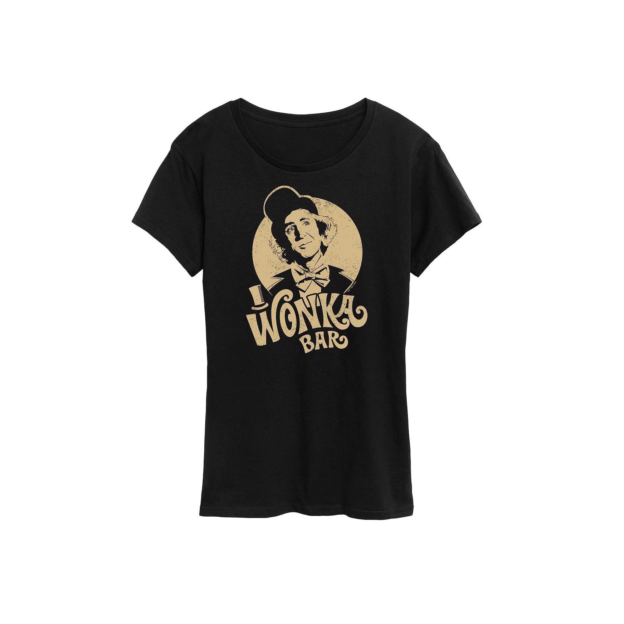 Womens Willy Wonka and the Chocolate Factory Wonka Bar Graphic Tee, Girls Product Image