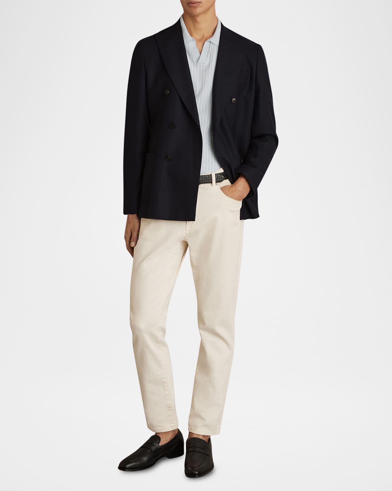 Men's Lancaster Stripe Open Collar Shirt Product Image