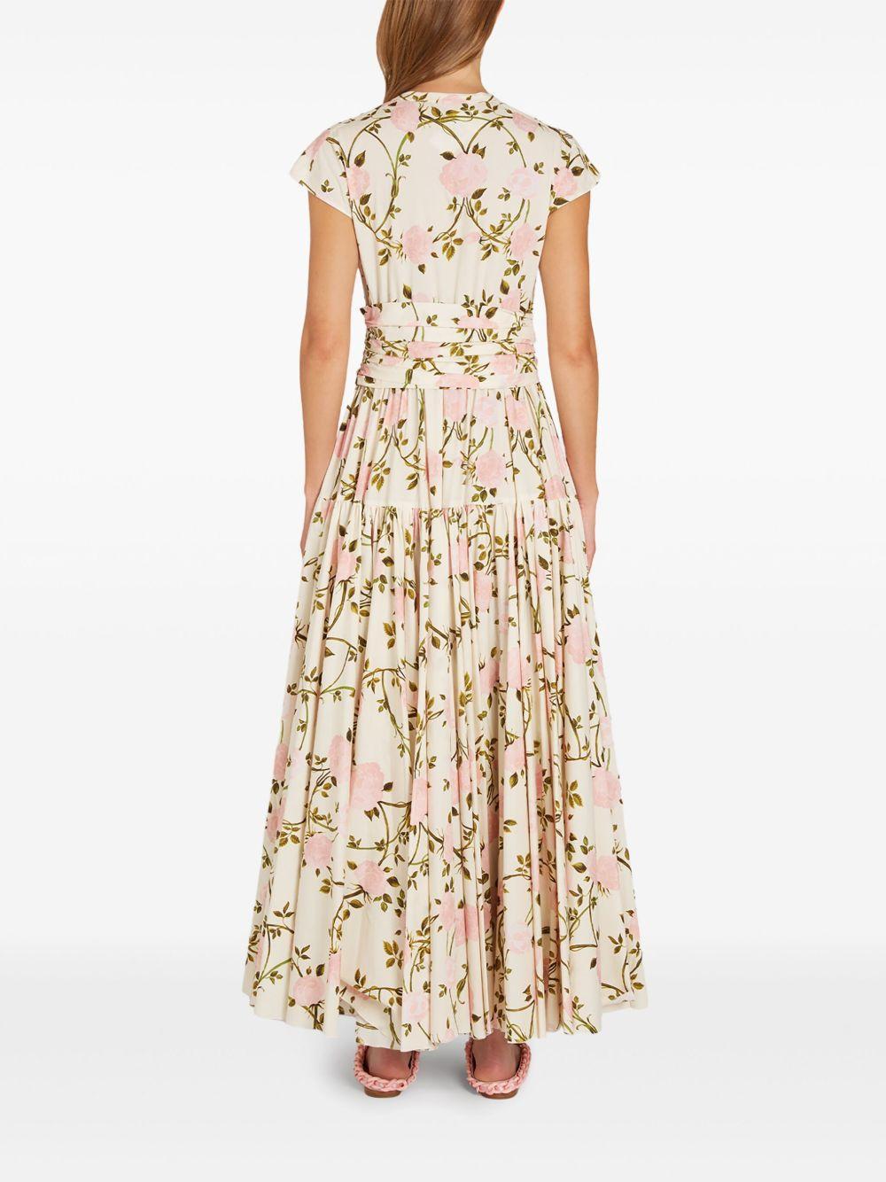 Rosier-print poplin dress Product Image