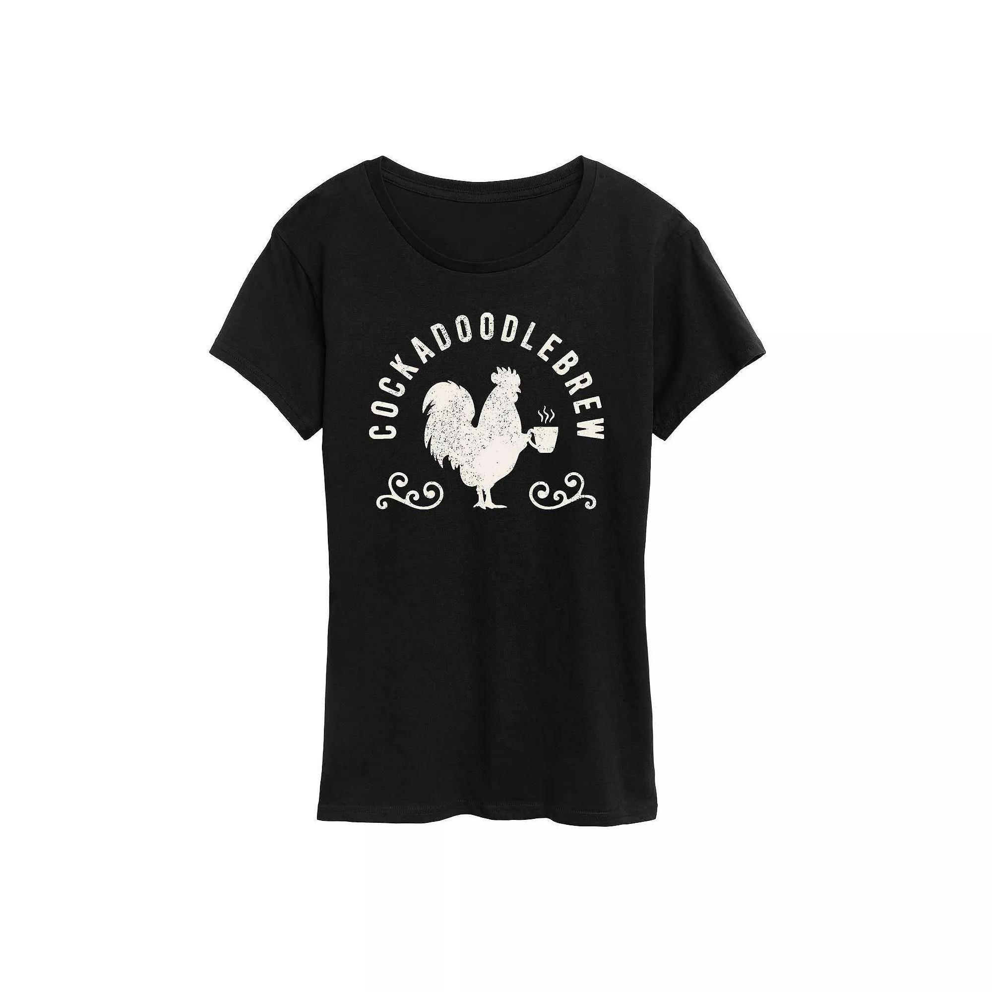 Womens Cockadoodlebrew Graphic Tee, Girls Product Image