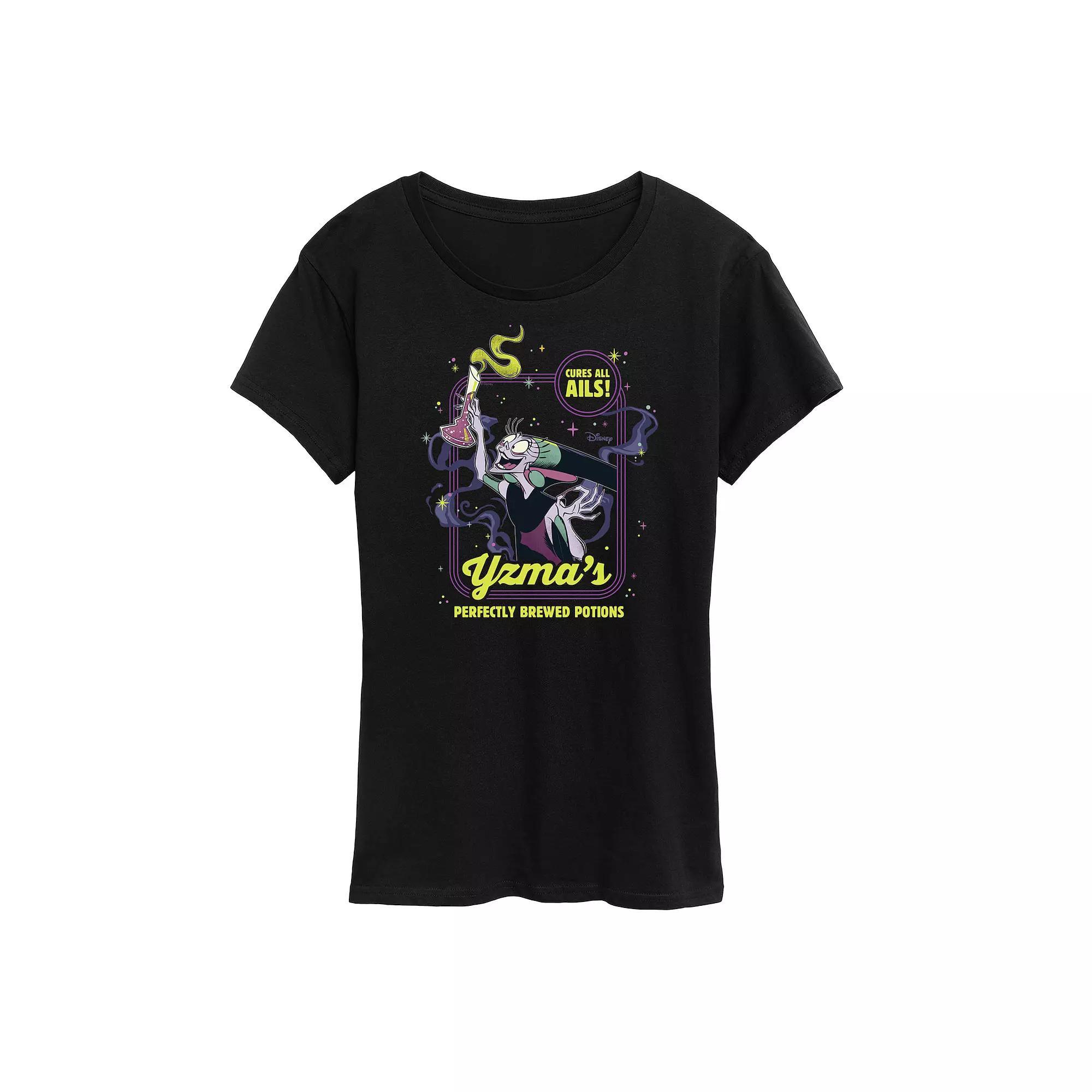 Disney's The Emperor's New Groove Yzma Women's Potions Graphic Tee, Size: XL, Black Product Image