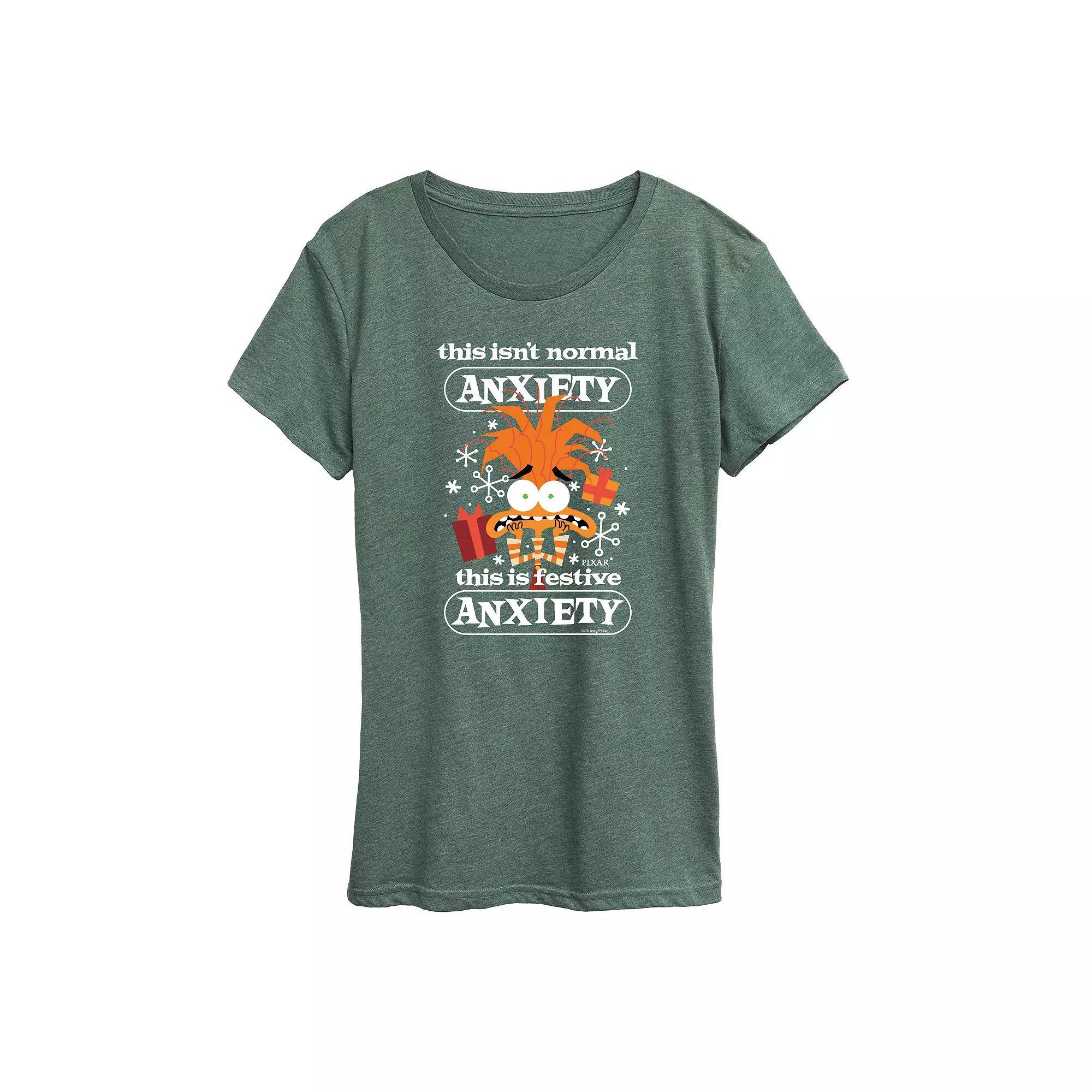 Womens Peanuts Snoopy & Woodstock Ride Green Graphic Tee Product Image
