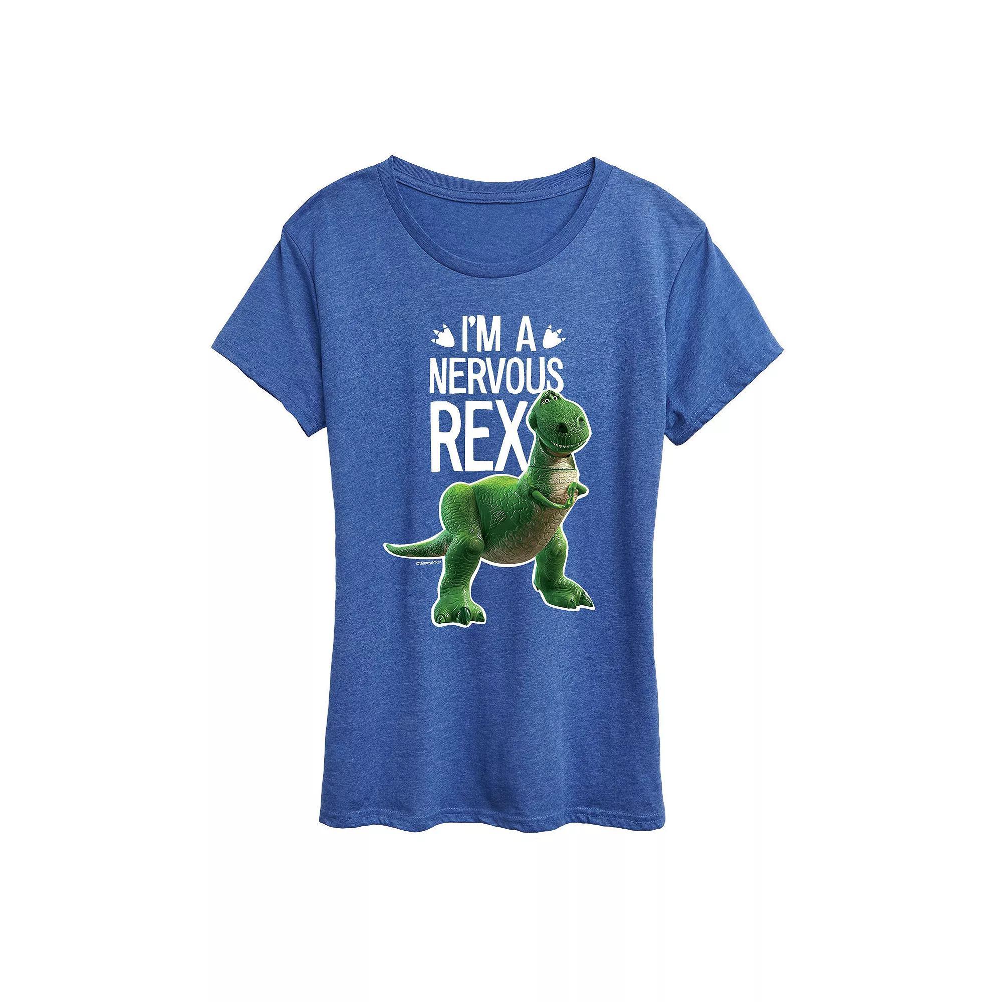 Disney / Pixars Toy Story Womens Nervous Rex Graphic Tee, Girls Product Image