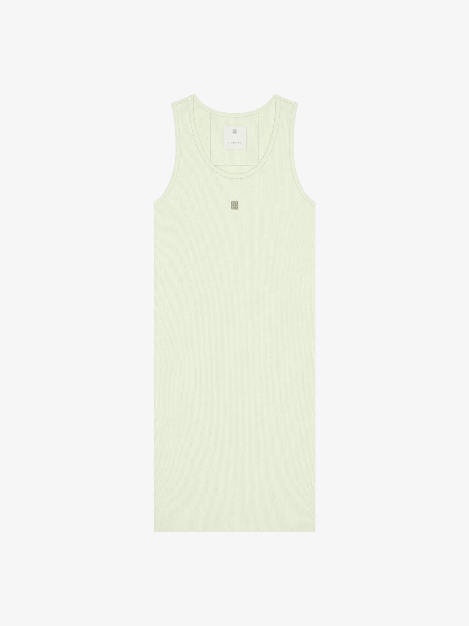 Tank dress in cotton with 4G detail Product Image