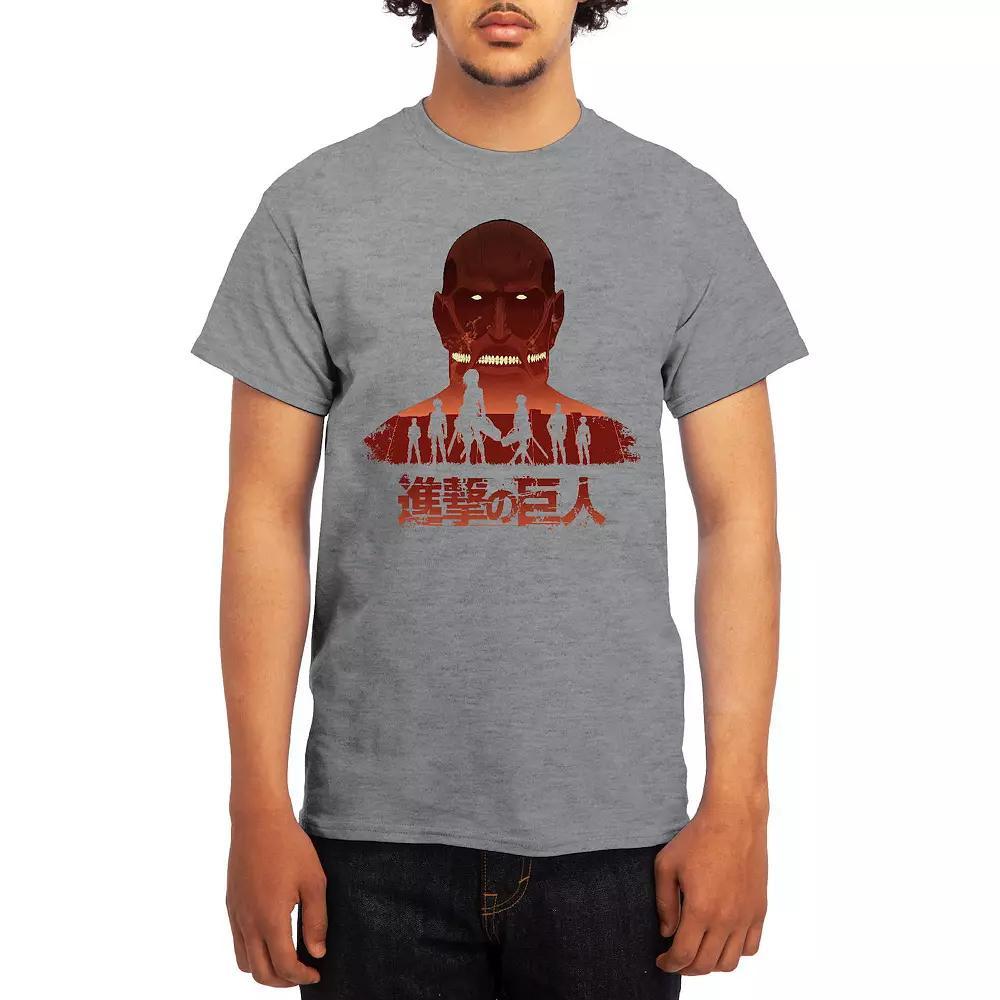 Men's Attack on Titan Distressed Scout Symbol Graphic Tee, Boy's, Size: Medium, Green Product Image